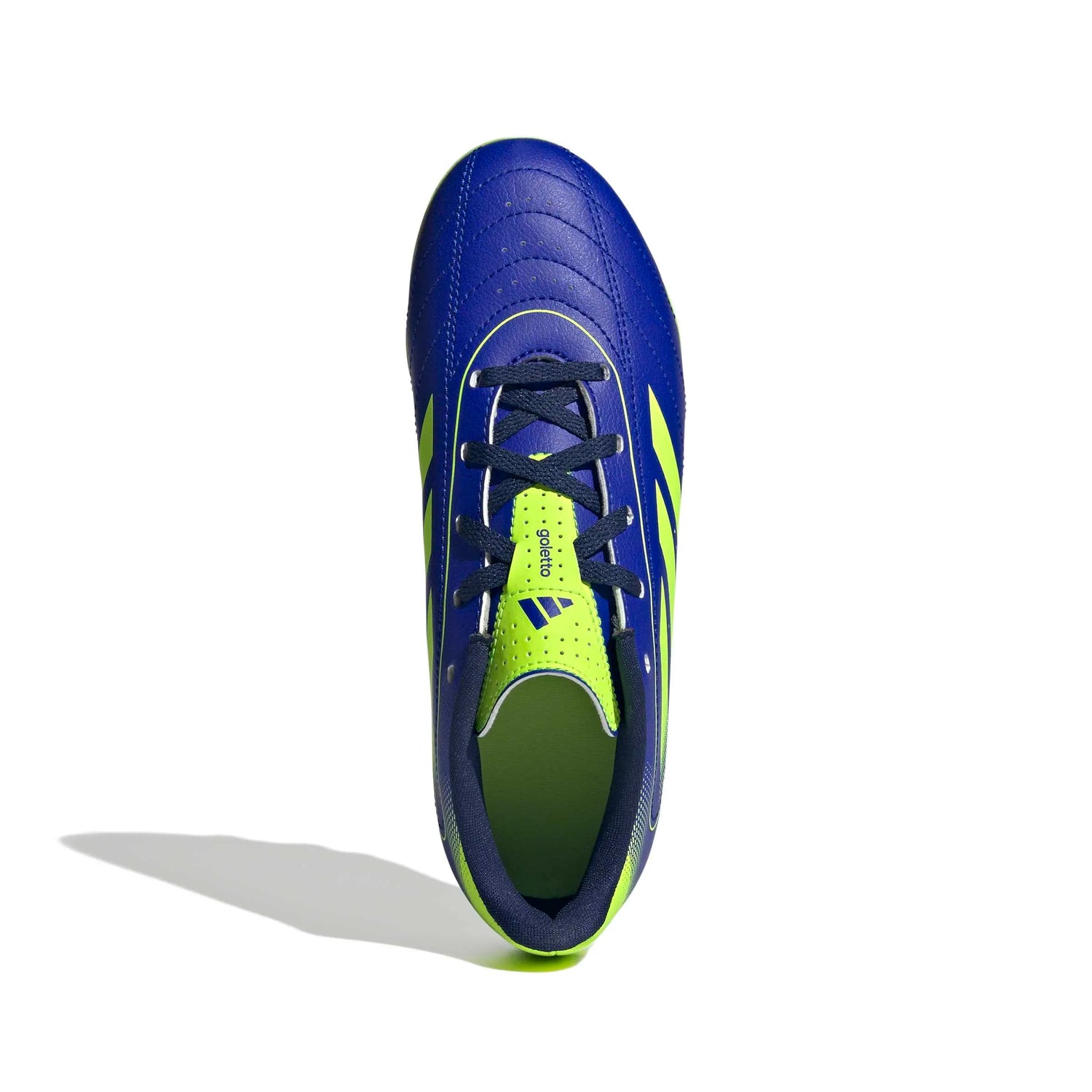 adidas JR Goletto IX Firm/Multi Ground Soccer Cleats Lucid Blue / Lucid Lemon / Dark Blue (Top)