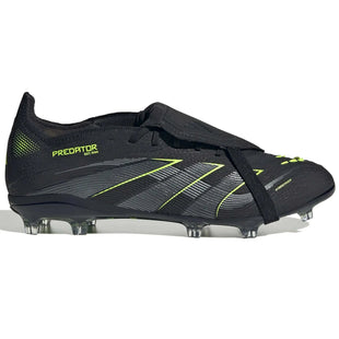 adidas JR Predator Elite Fold-Over Tongue Firm Ground Soccer Cleats - Electric Stealth Pack (FA25) (Side 1)