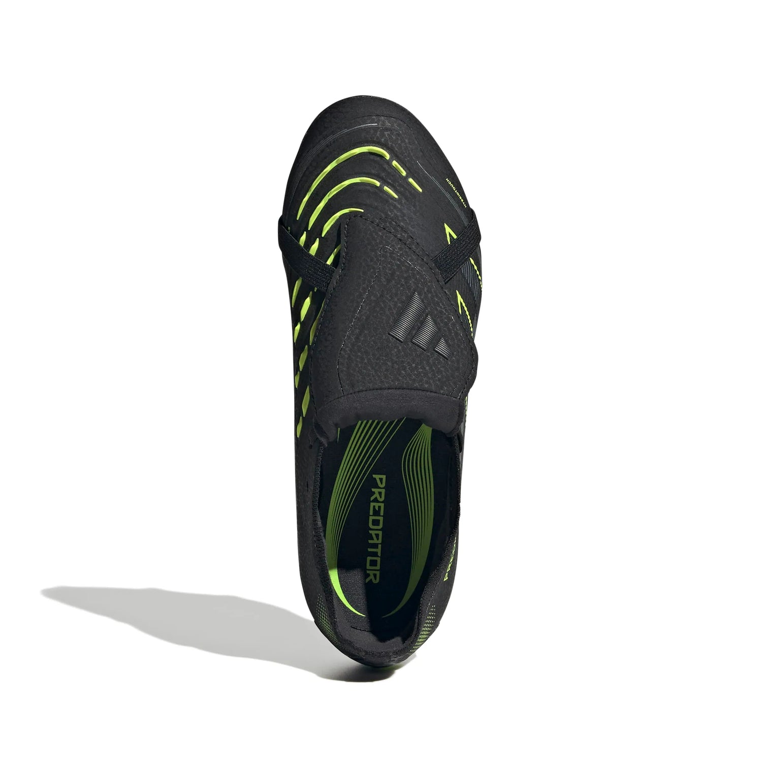 adidas JR Predator Elite Fold-Over Tongue Firm Ground Soccer Cleats - Electric Stealth Pack (FA25) (Top)