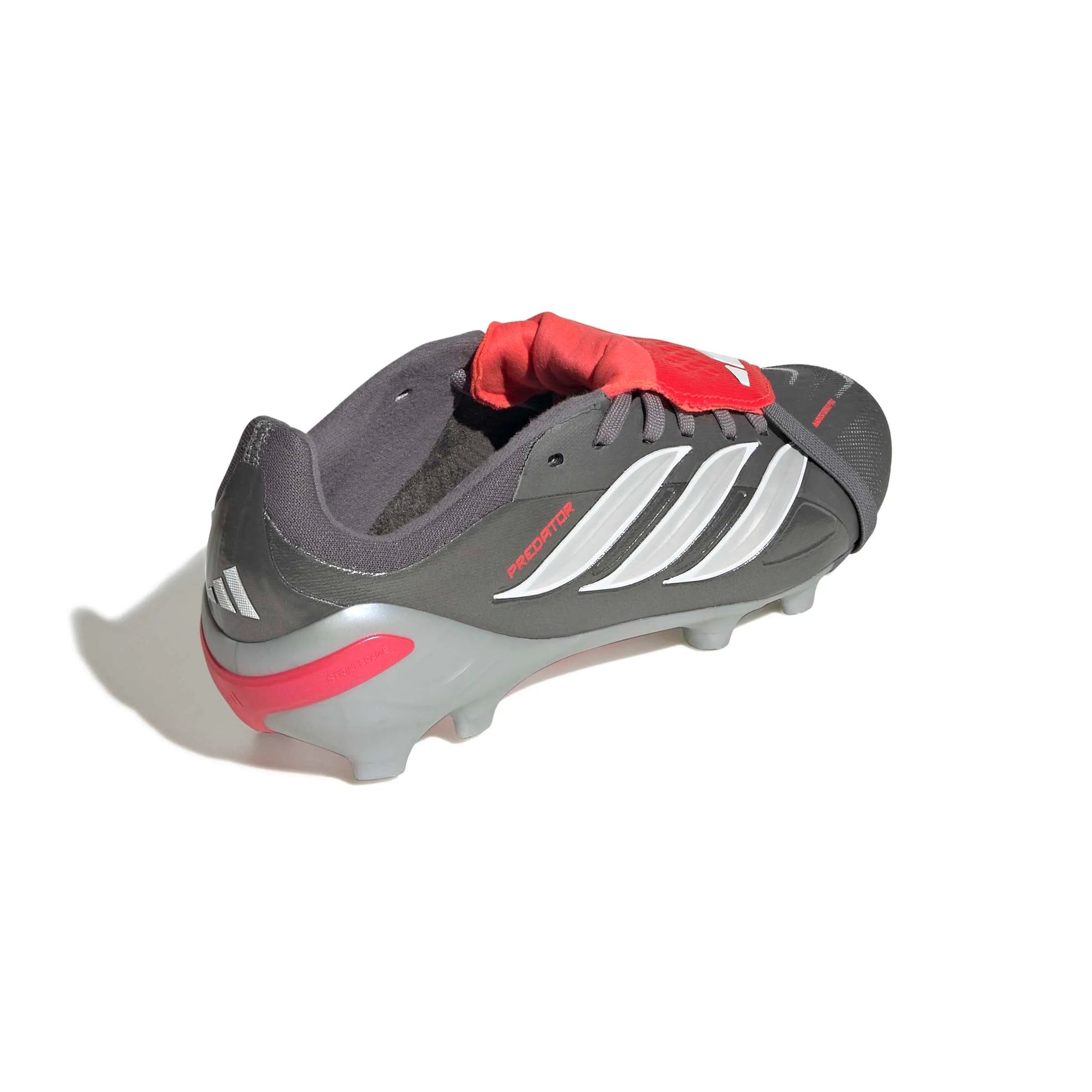 adidas JR Predator Elite Fold-Over Tongue Firm Ground Soccer Cleats - Finishers Steel Pack (SP26) (Lateral - Back)