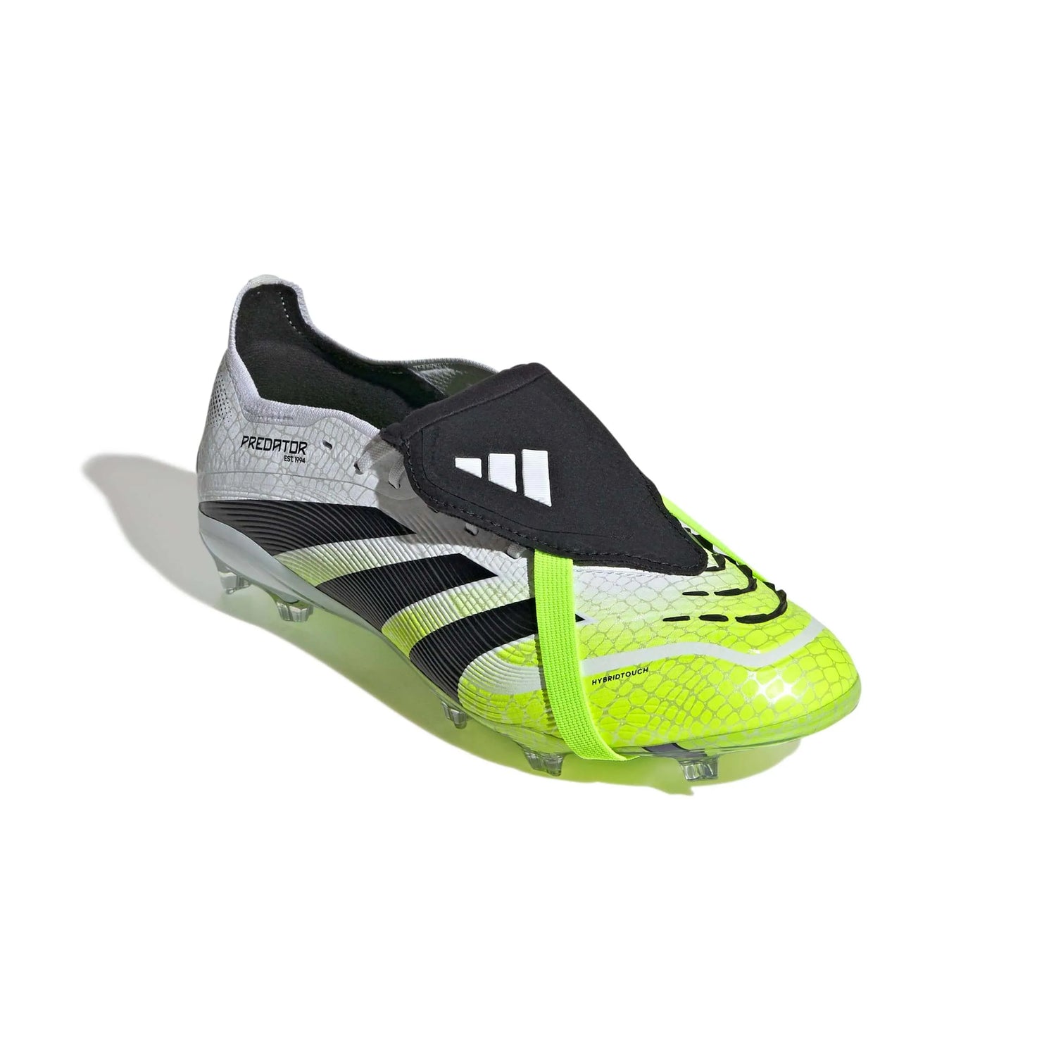 adidas JR Predator Elite Fold-Over Tongue Firm Ground Soccer Cleats - Radiant Blaze Pack (FA25) (Lateral - Front)