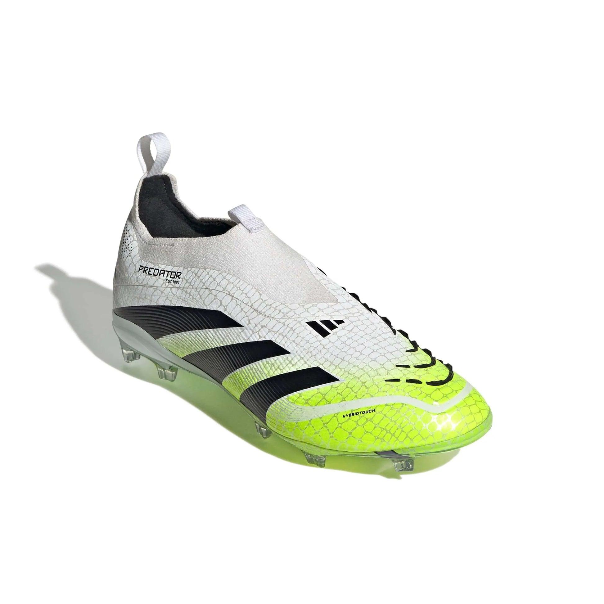 adidas JR Predator Elite Laceless Firm Ground Soccer Cleats - Radiant Blaze Pack (FA25) (Lateral - Front)