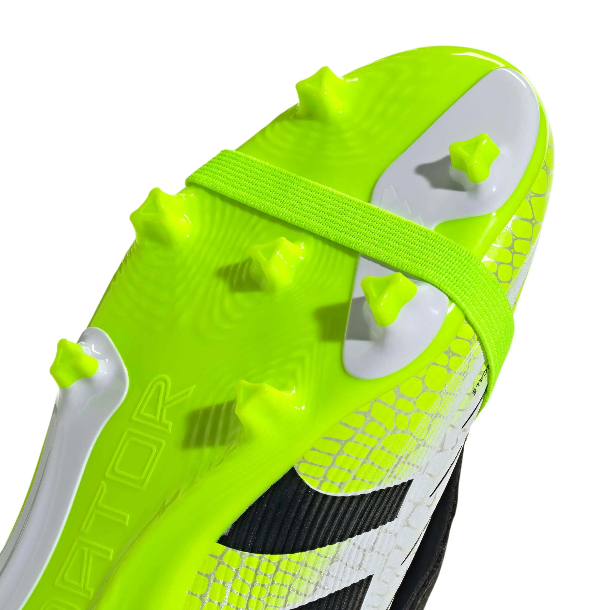 adidas JR Predator League Fold-Over Tongue Firm-Multi Ground Soccer Cleats - Radiant Blaze Pack (FA25) (Detail 1)