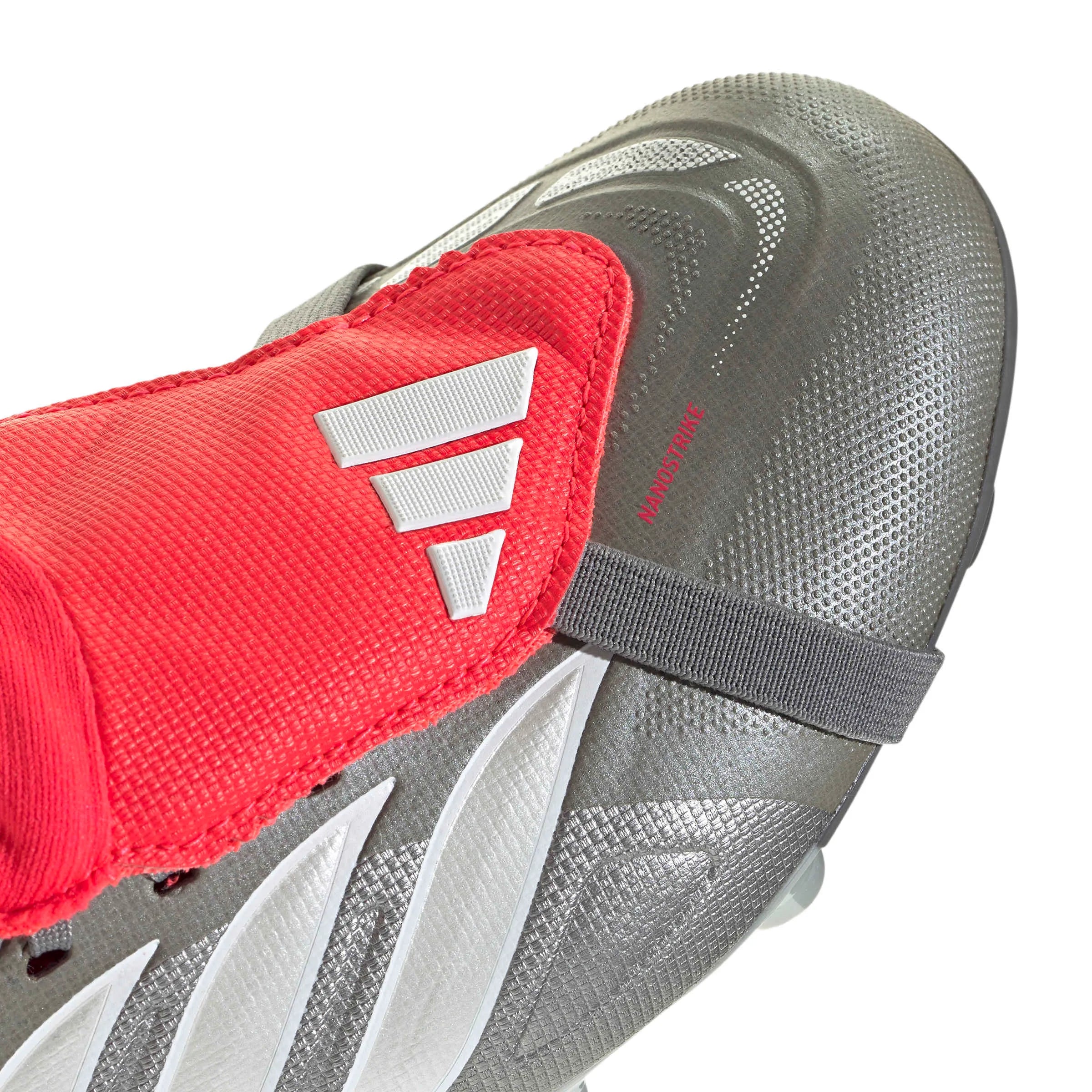 adidas JR Predator League Fold-Over Tongue Firm Ground Soccer Cleats - Finishers Steel Pack (SP26) (Detail 1)