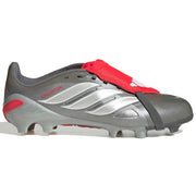adidas JR Predator League Fold-Over Tongue Firm Ground Soccer Cleats - Finishers Steel Pack (SP26) (Side 1)
