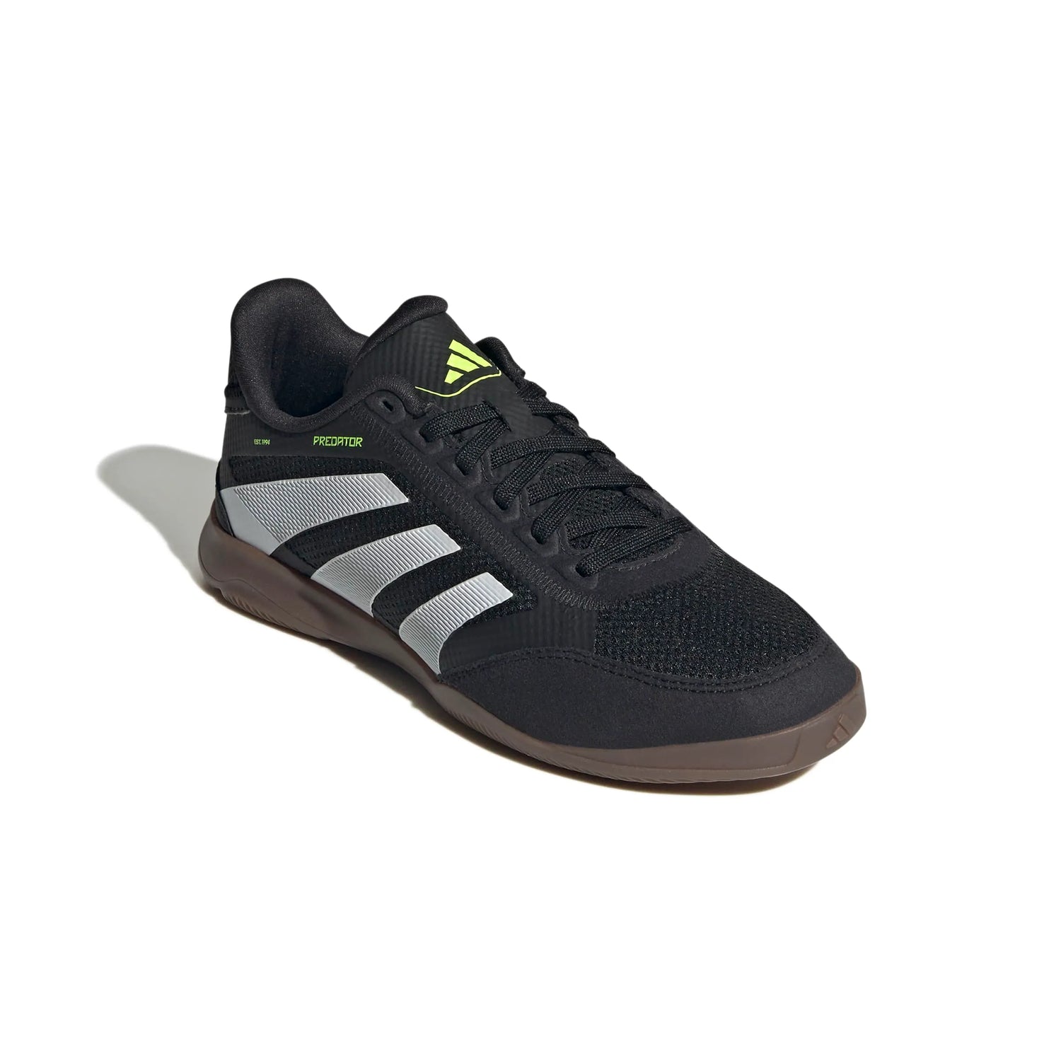 adidas JR Predator League Indoor Soccer Shoes - Electric Stealth Pack (FA25) (Lateral - Front)