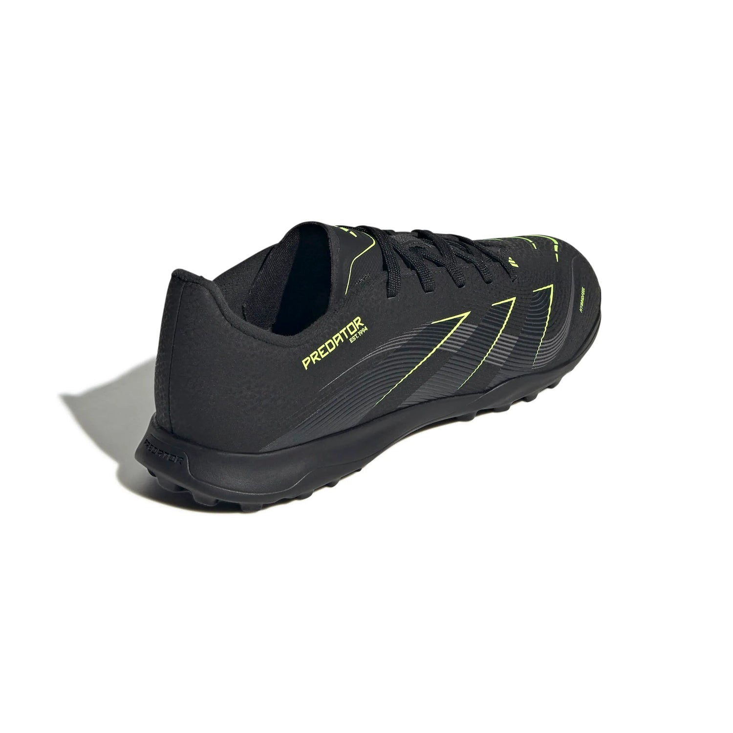 adidas JR Predator League Turf Soccer Shoes - Electric Stealth Pack (FA25) (Lateral - Back)