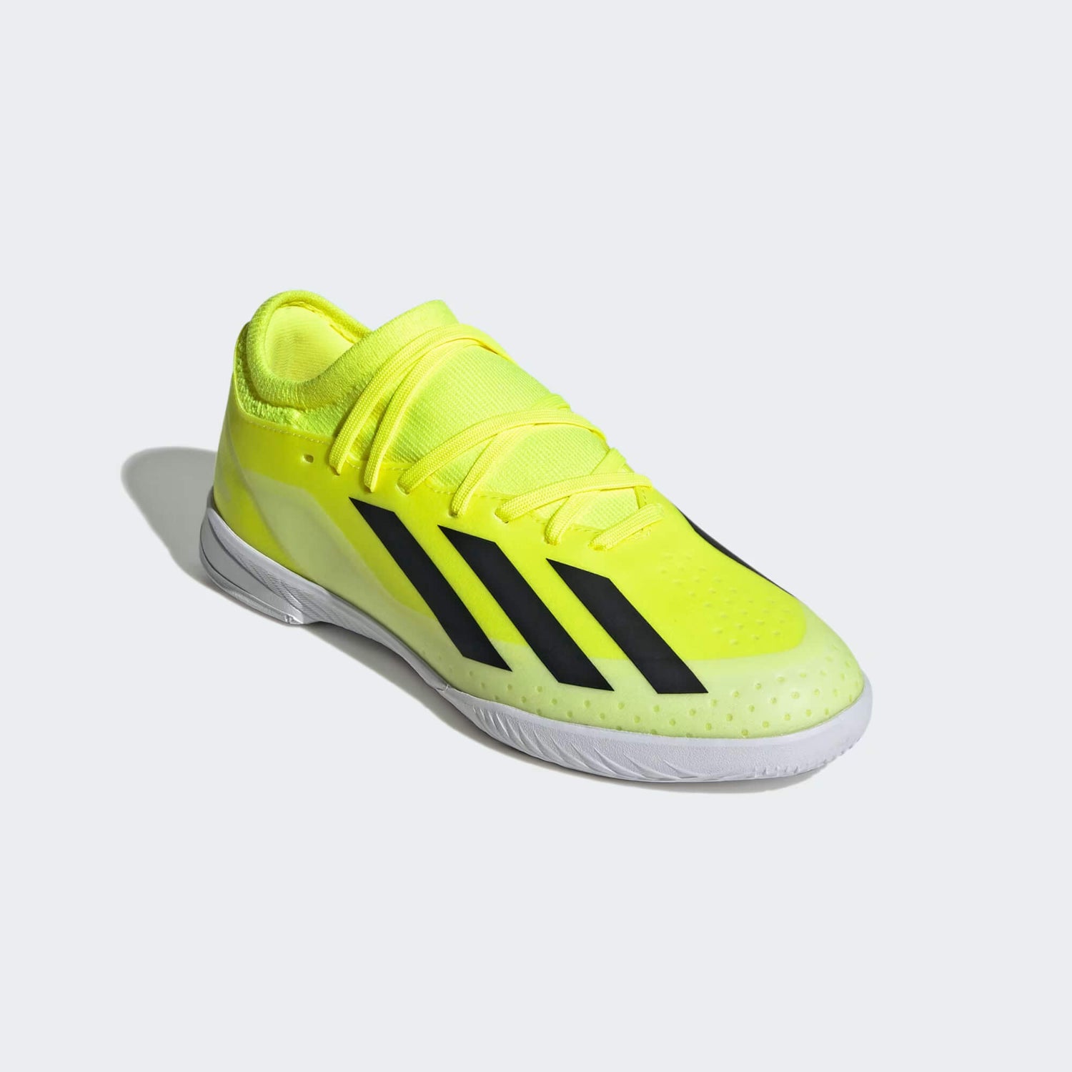 adidas Jr X Crazyfast League Indoor - Solar Energy Pack (SP24) (Lateral - Front)