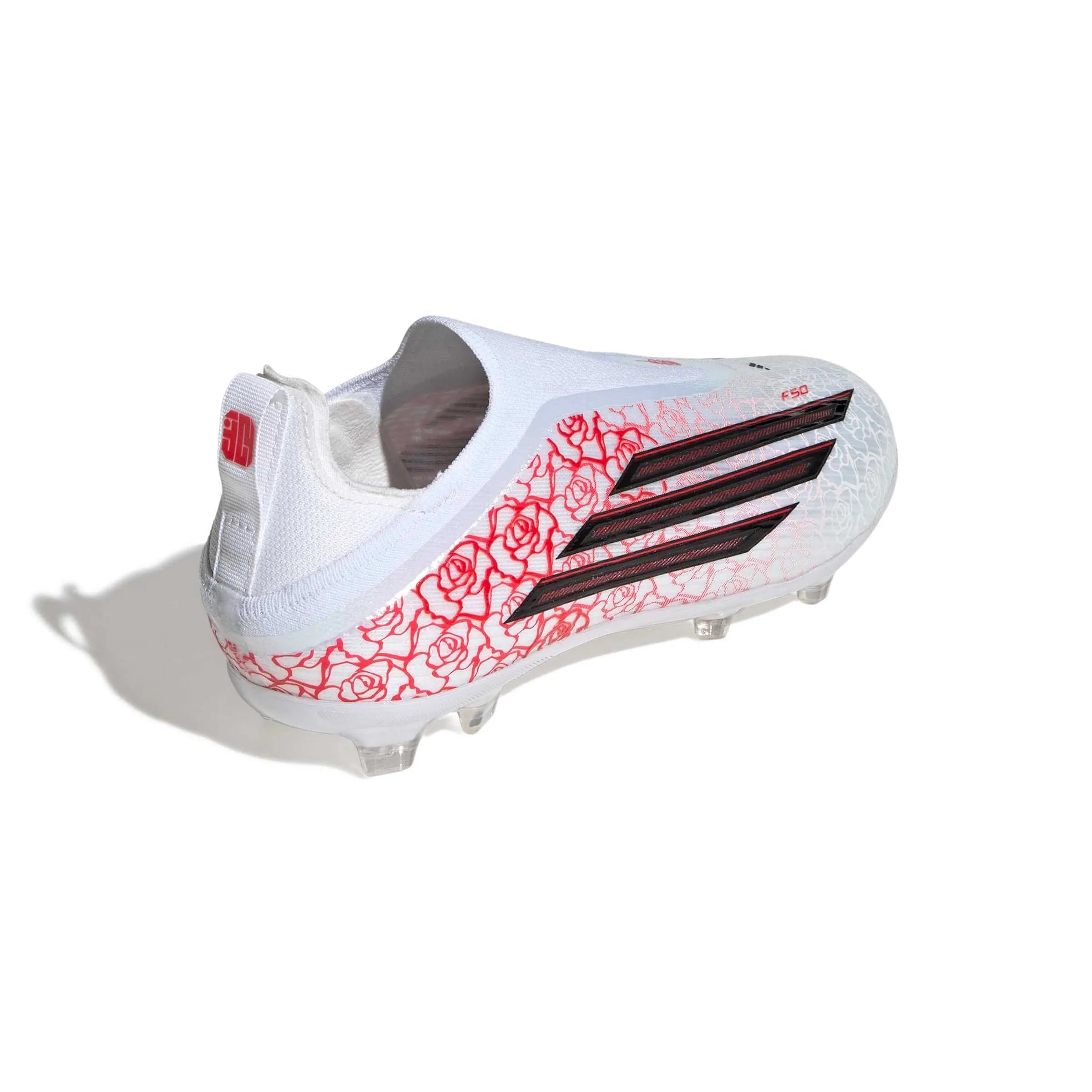 adidas Junior F50 Elite Laceless Firm Ground Soccer Cleats - Lamine Yamal Pack (SP26) (Lateral - Back)
