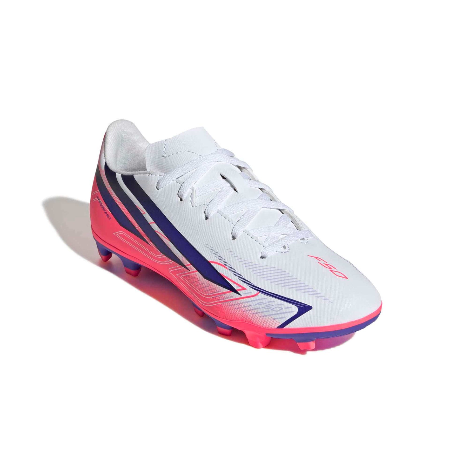 adidas Junior F50 Hyperfast Club Firm-Multi Ground Soccer Cleats - Chaos Vs Control Pack (FA26) (Lateral - Front)