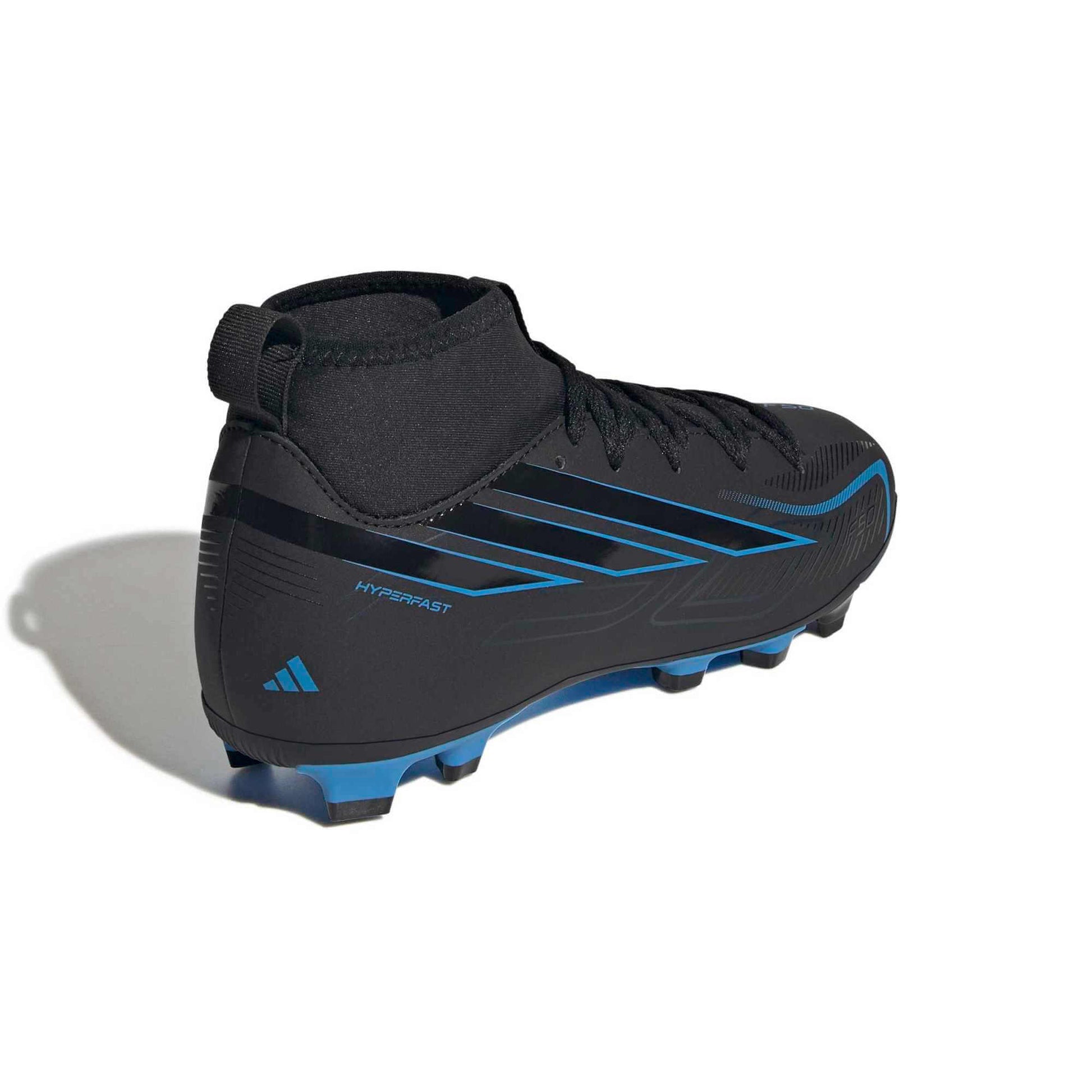adidas Junior F50 Hyperfast Club Mid Firm-Multi Ground Soccer Cleats - Immortal DNA Pack (FA26) (Lateral - Back)