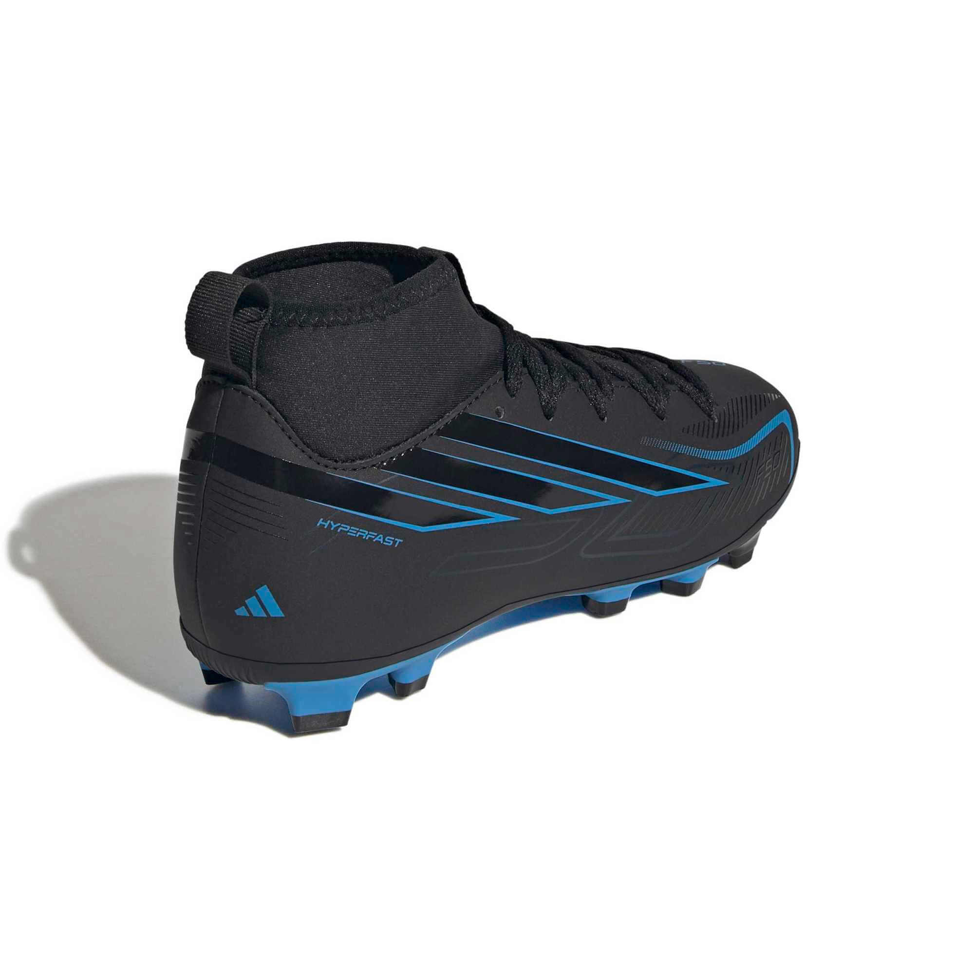 adidas Junior F50 Hyperfast Club Mid Firm-Multi Ground Soccer Cleats - Immortal DNA Pack (FA26) (Lateral - Back)