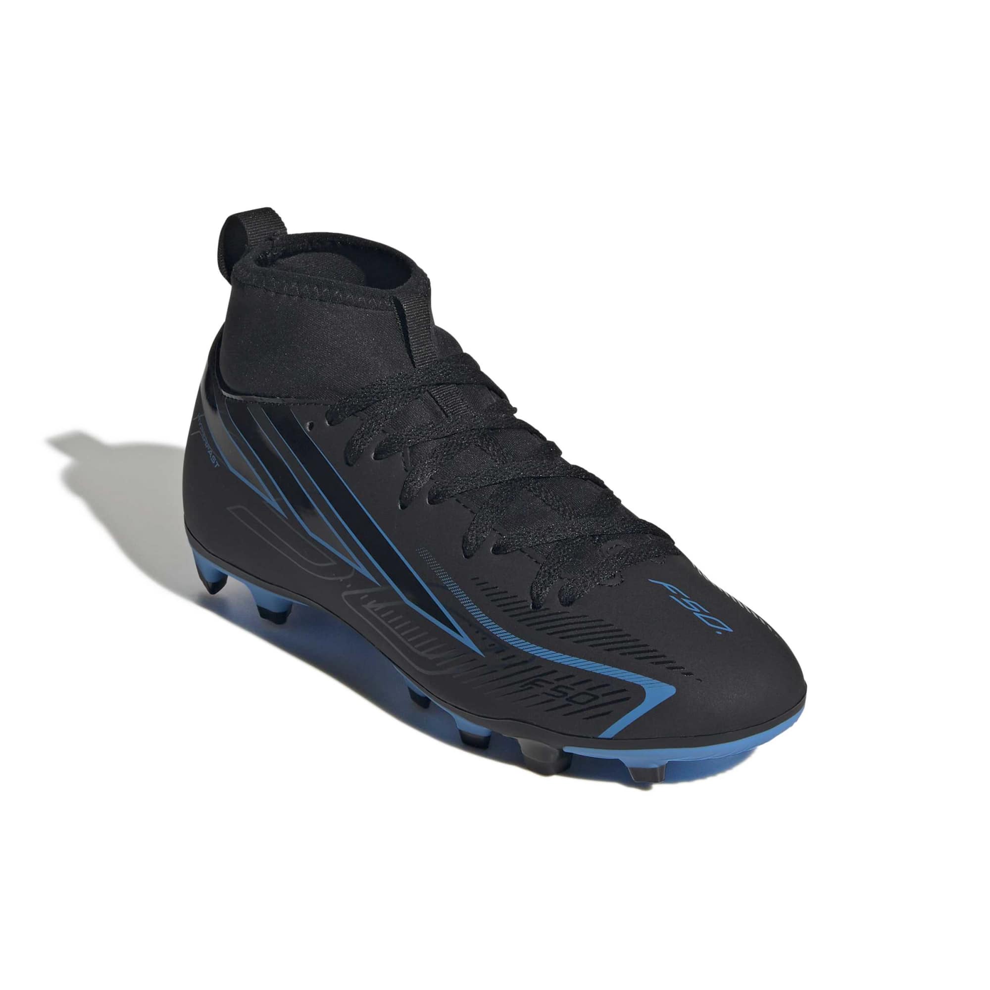 adidas Junior F50 Hyperfast Club Mid Firm-Multi Ground Soccer Cleats - Immortal DNA Pack (FA26) (Lateral - Front)