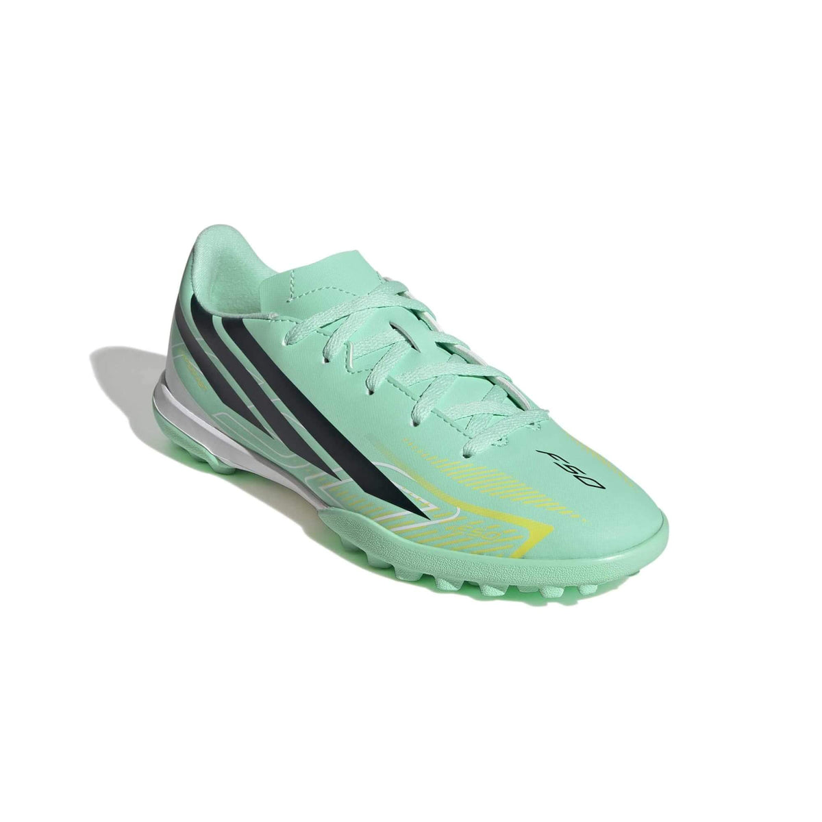 adidas Junior F50 Hyperfast Club Turf Soccer Shoes - Final Rush Pack (FA26) (Lateral - Front)