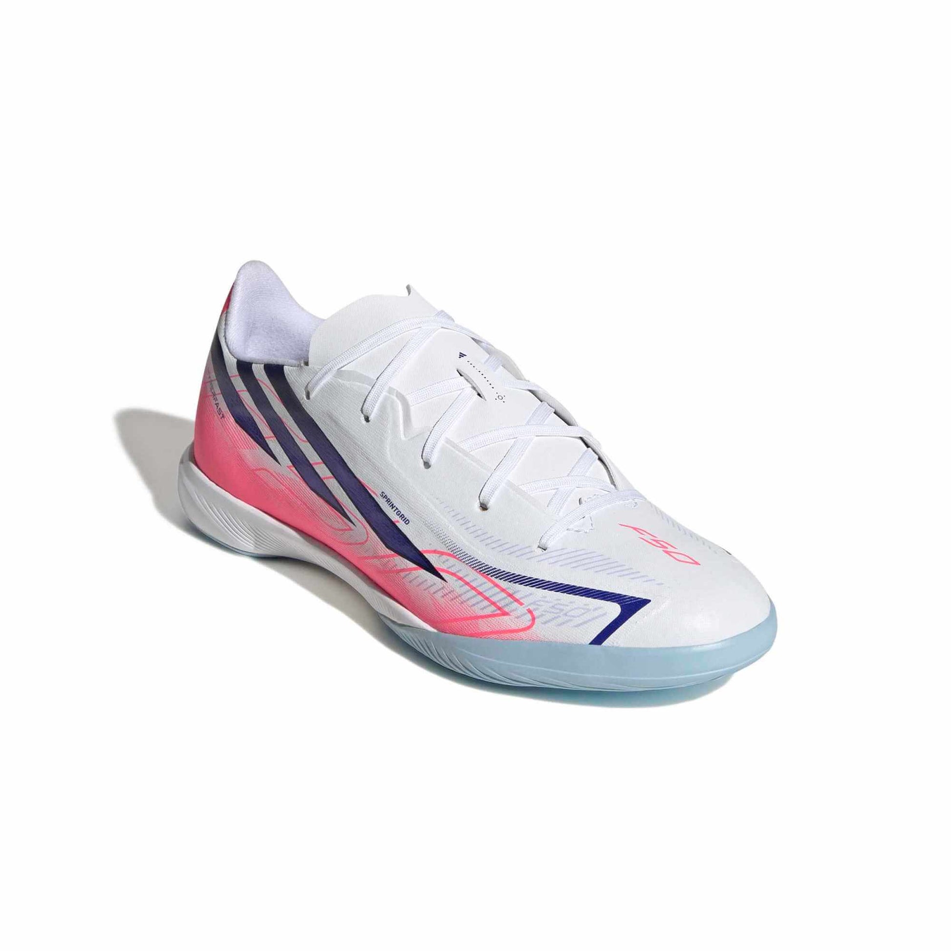 adidas Junior F50 Hyperfast League Indoor Soccer Shoes - Chaos Vs Control Pack (FA26) (Lateral - Front)