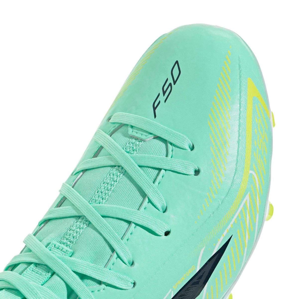 adidas Junior F50 Hyperfast League Mid Firm Ground Soccer Cleats - Final Rush Pack (FA26) (Detail 1)