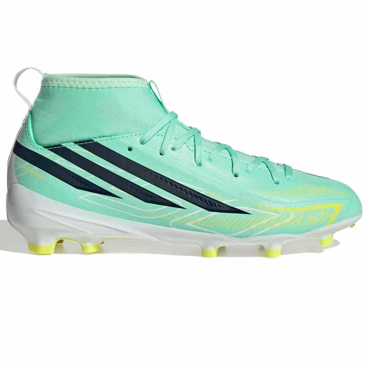 adidas Junior F50 Hyperfast League Mid Firm Ground Soccer Cleats - Final Rush Pack (FA26) (Side 1)