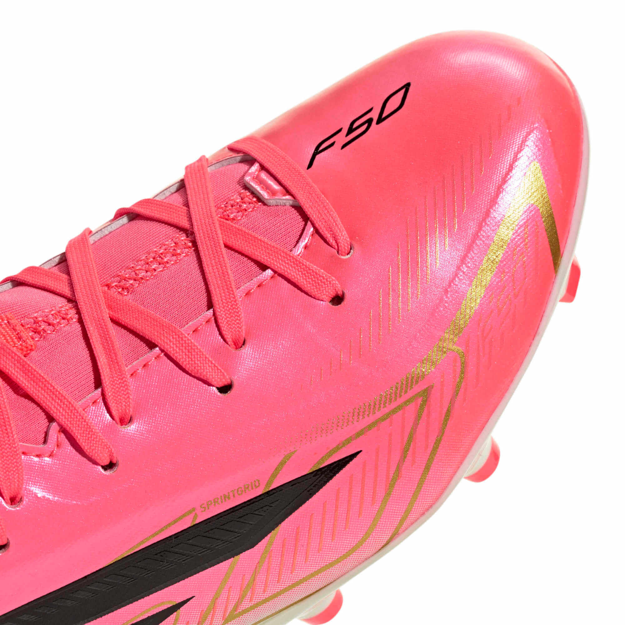 adidas Junior F50 Hyperfast League Mid Firm Ground Soccer Cleats - Road To Glory Pack (SP26) (Detail 1)