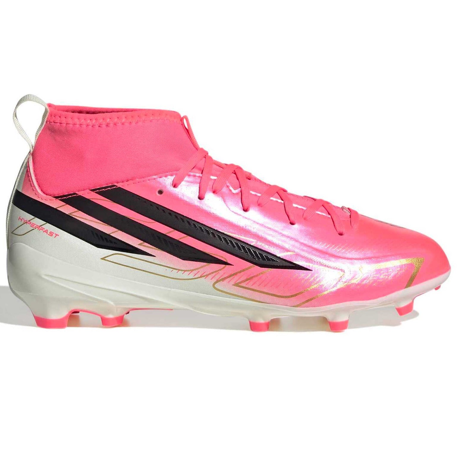 adidas Junior F50 Hyperfast League Mid Firm Ground Soccer Cleats - Road To Glory Pack (SP26) (Side 1)