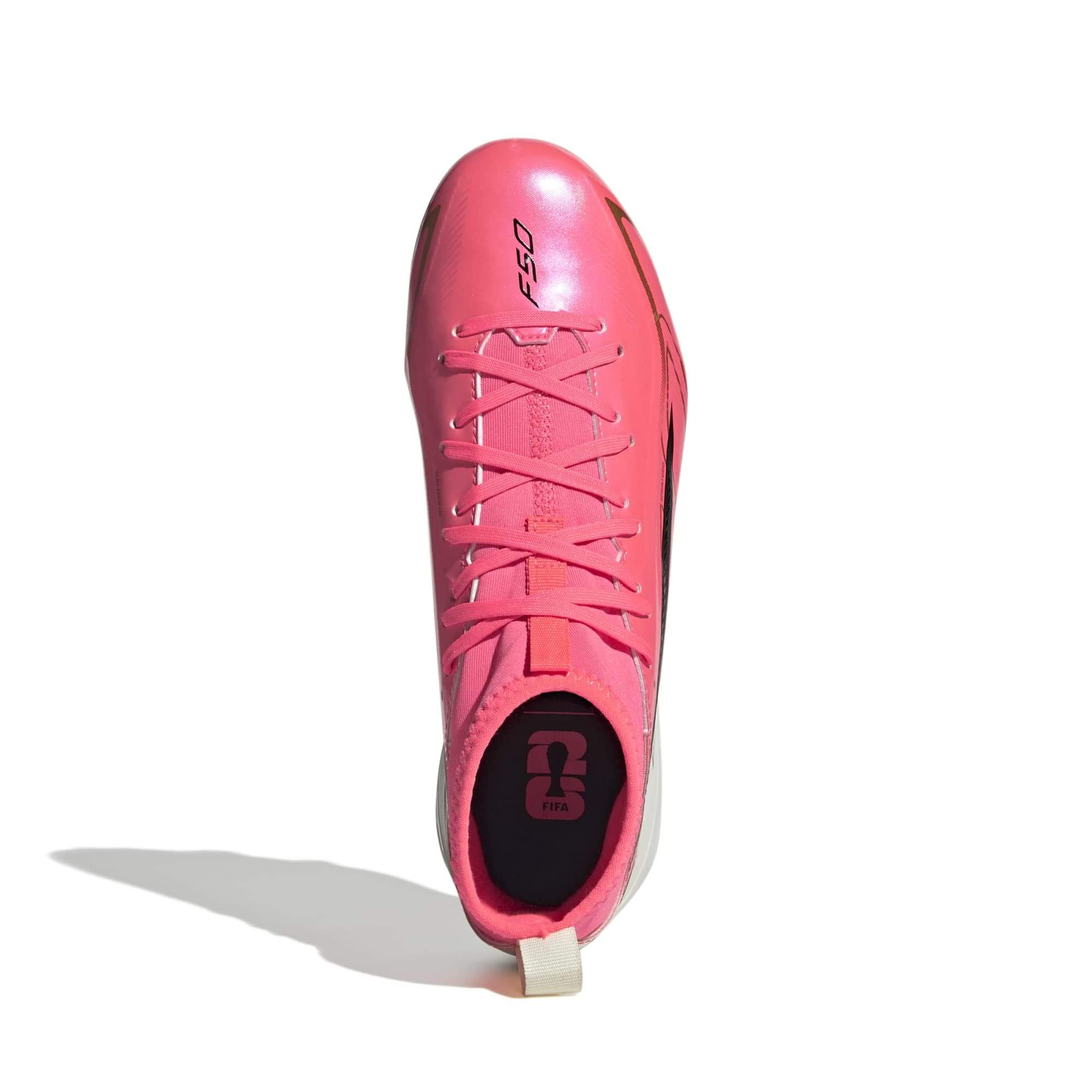 adidas Junior F50 Hyperfast League Mid Firm Ground Soccer Cleats - Road To Glory Pack (SP26) (Top)