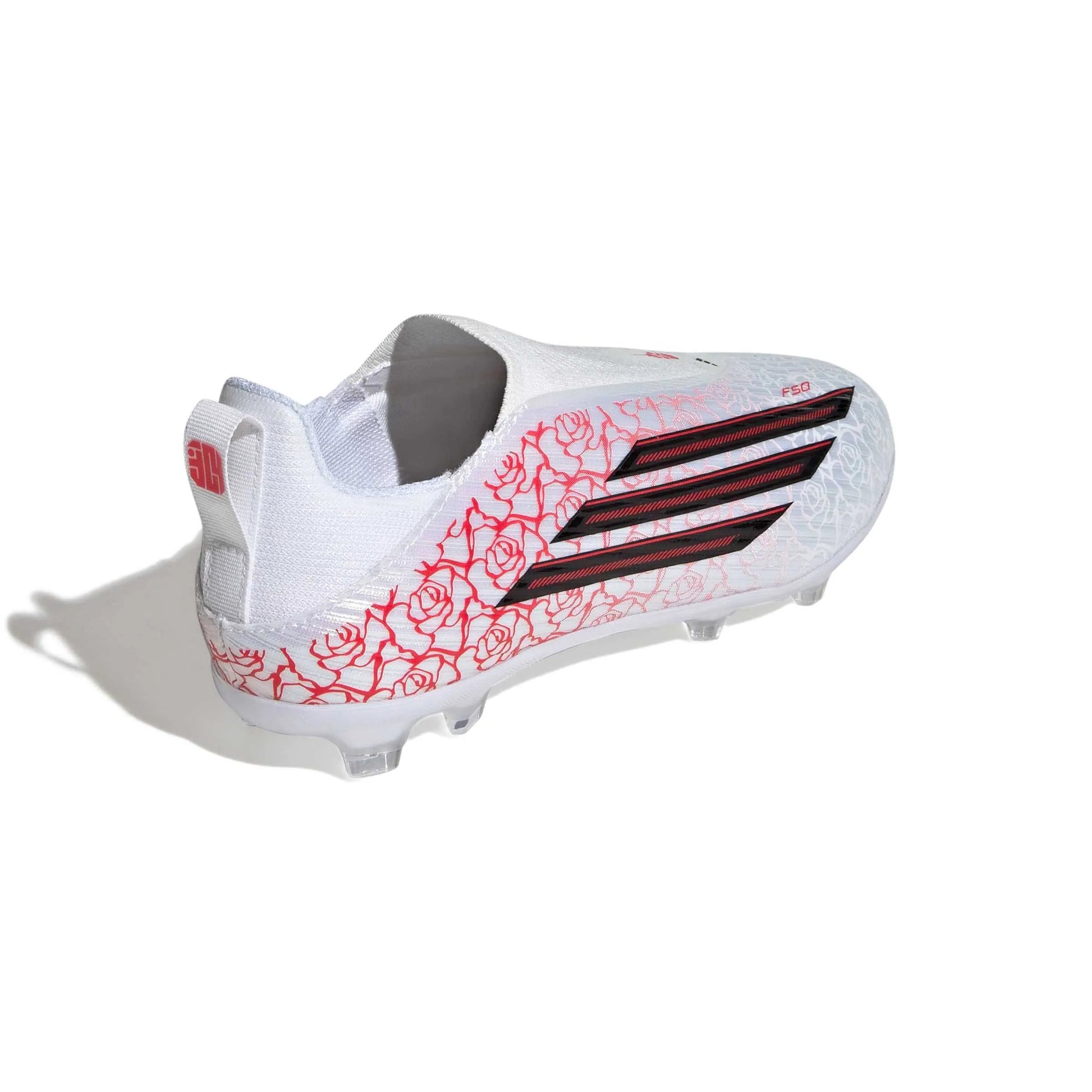 adidas Junior F50 League Laceless Firm-Multi Ground Soccer Cleats - Lamine Yamal Pack (SP26) (Lateral - Back)