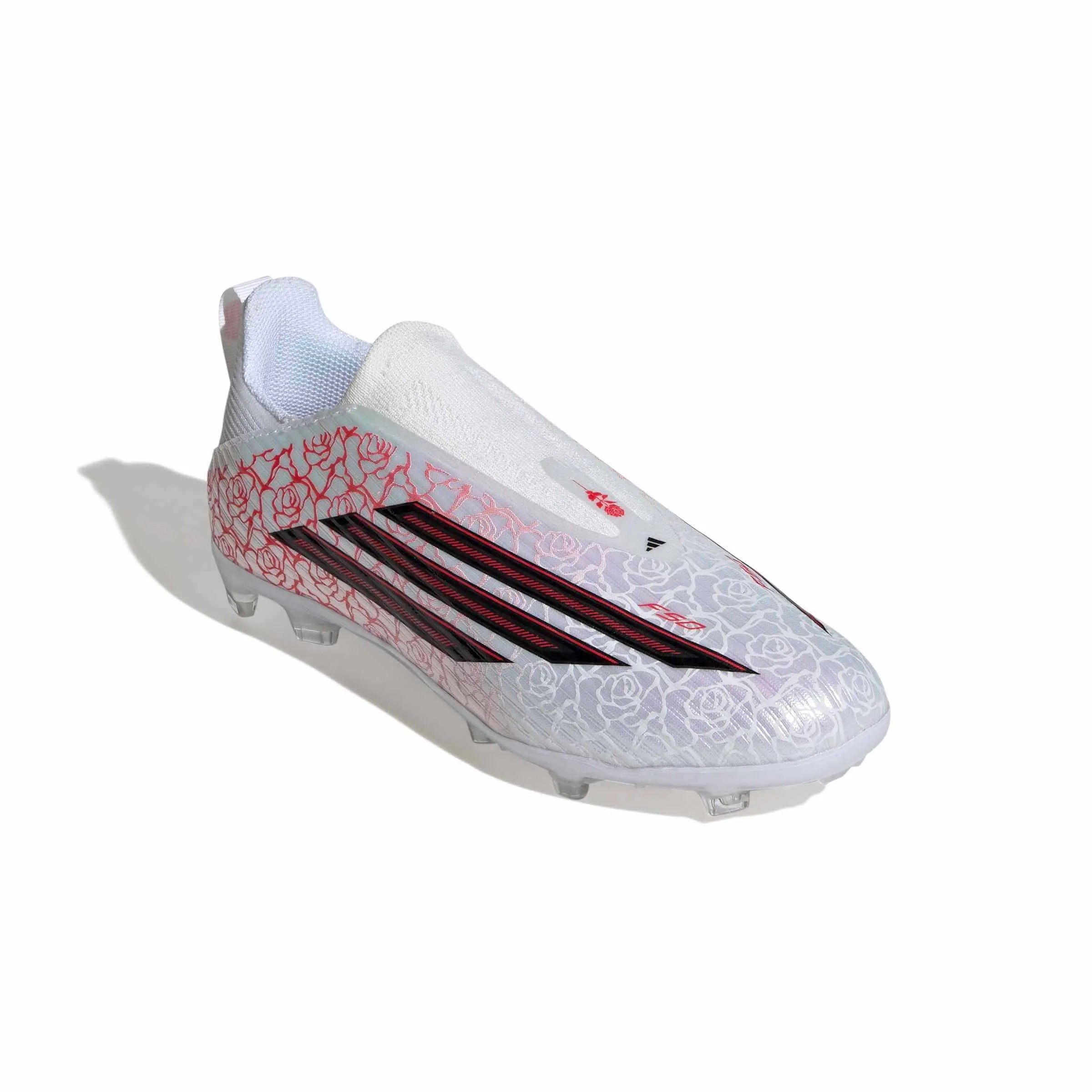 adidas Junior F50 League Laceless Firm-Multi Ground Soccer Cleats - Lamine Yamal Pack (SP26) (Lateral - Front)
