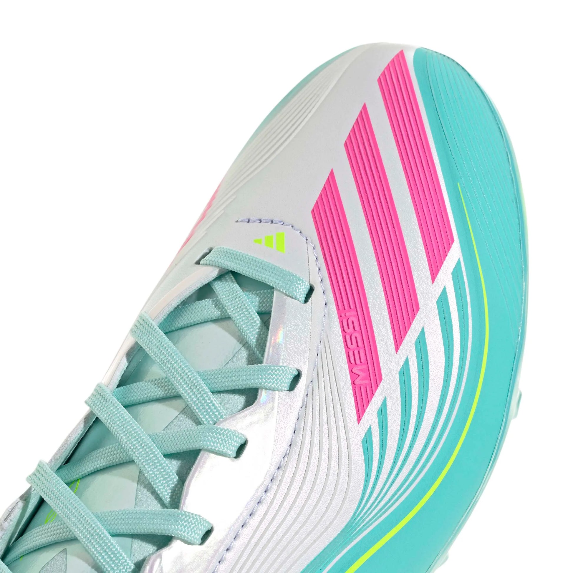 adidas Junior F50 Messi Elite Firm Ground Soccer Cleats - Messi Aurora Radiante Pack (SP26) (Detail 1)