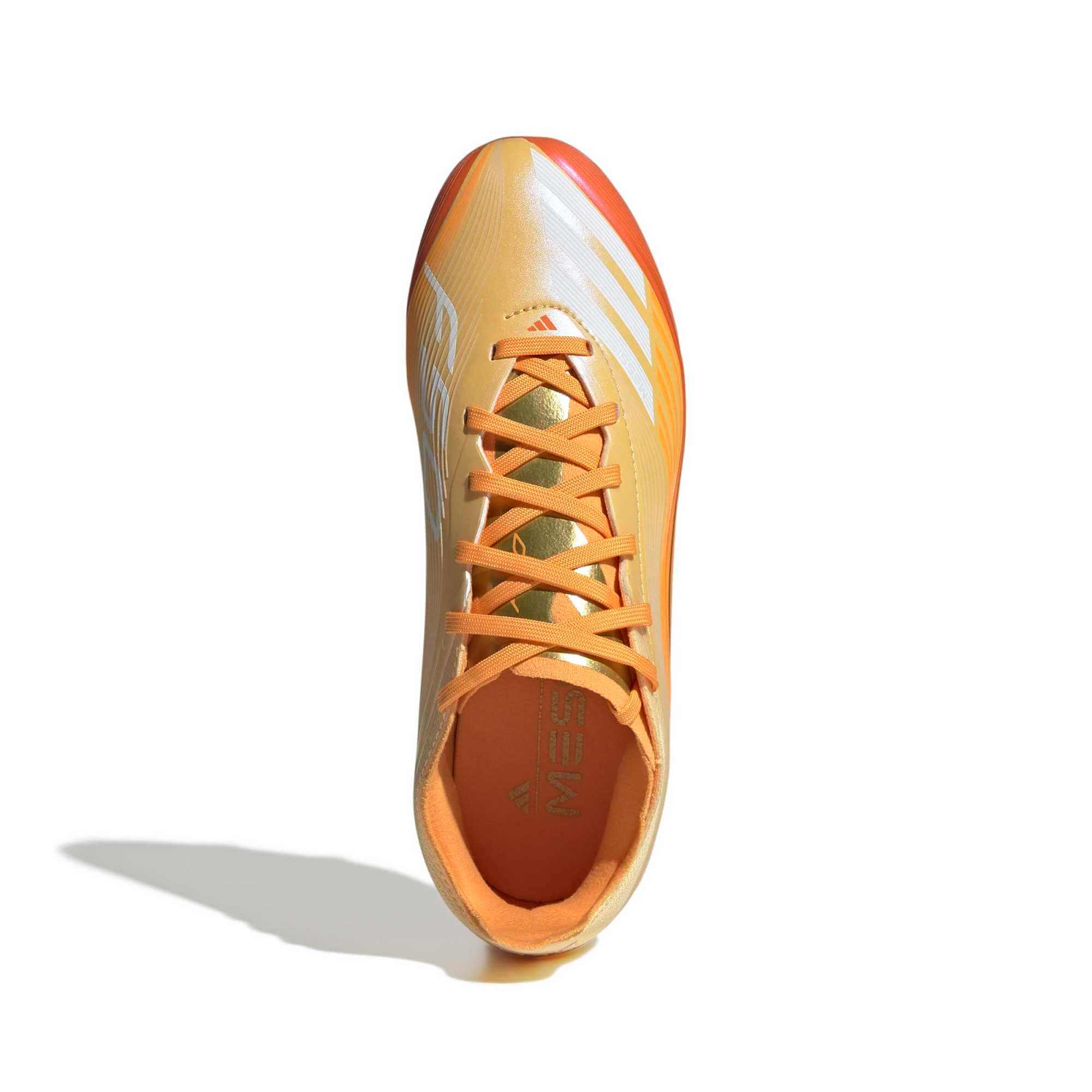 adidas Junior F50 Messi Elite Firm Ground Soccer Cleats - Messi Hora Dorada Pack (SP26) (Top)