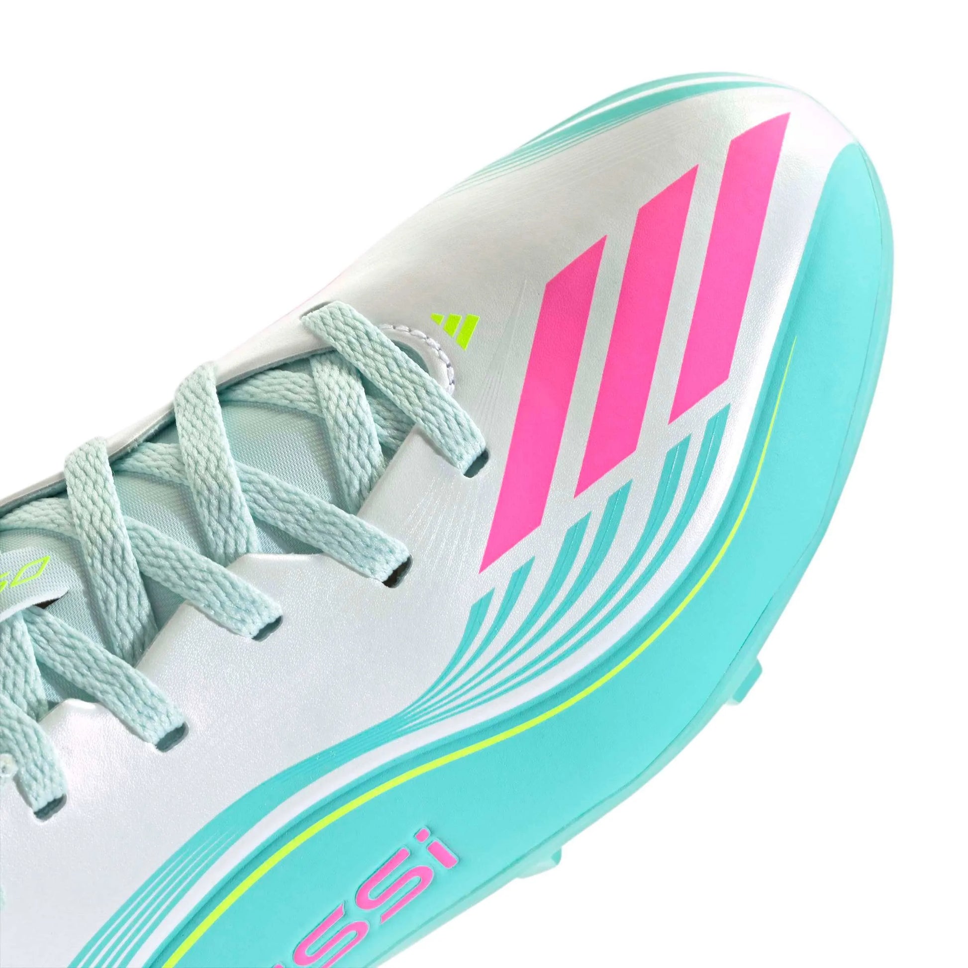 adidas Junior F50 Messi League Firm-Multi Ground Soccer Cleats - Messi Aurora Radiante Pack (SP26) (Detail 1)