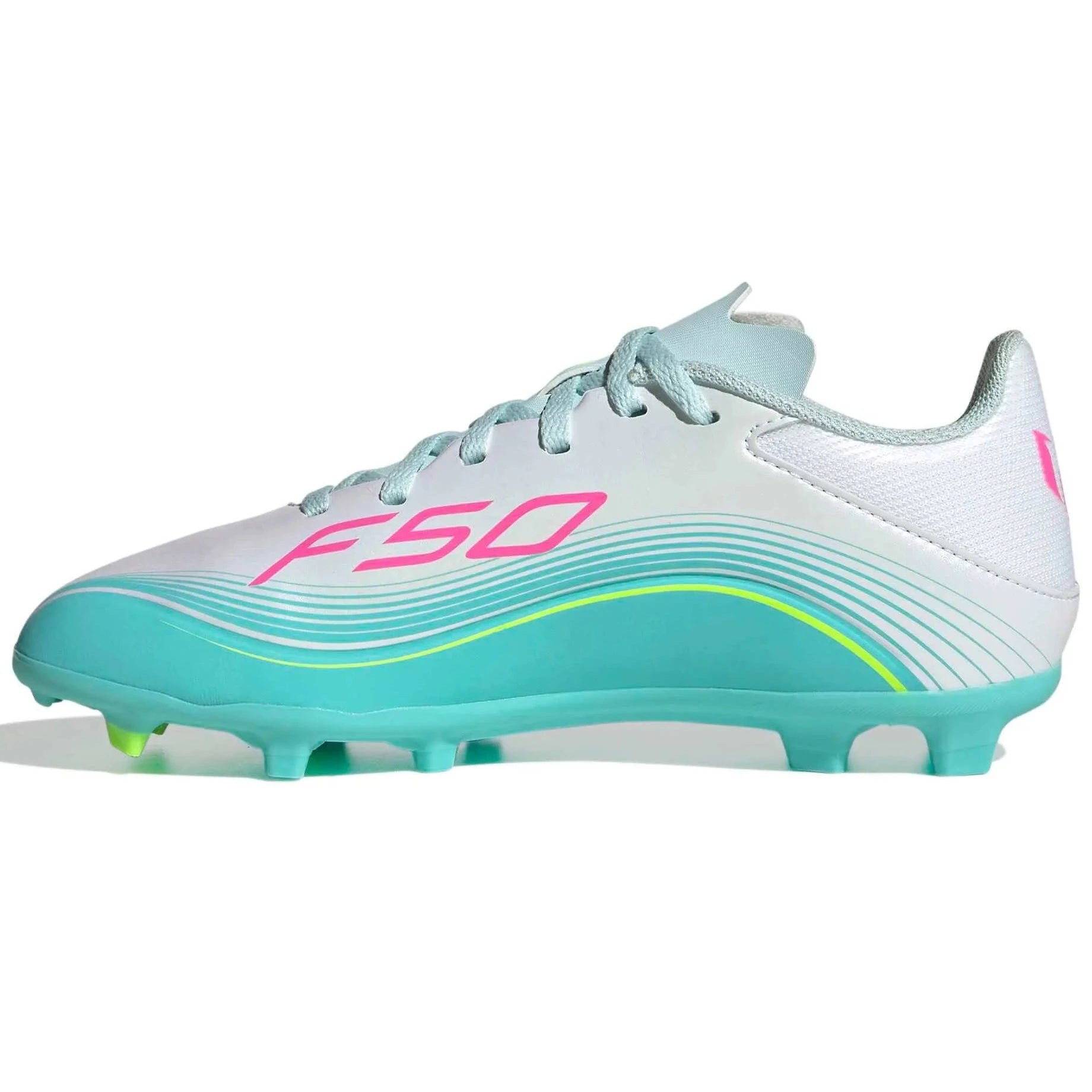 adidas Junior F50 Messi League Firm-Multi Ground Soccer Cleats - Messi Aurora Radiante Pack (SP26) (Side 2)