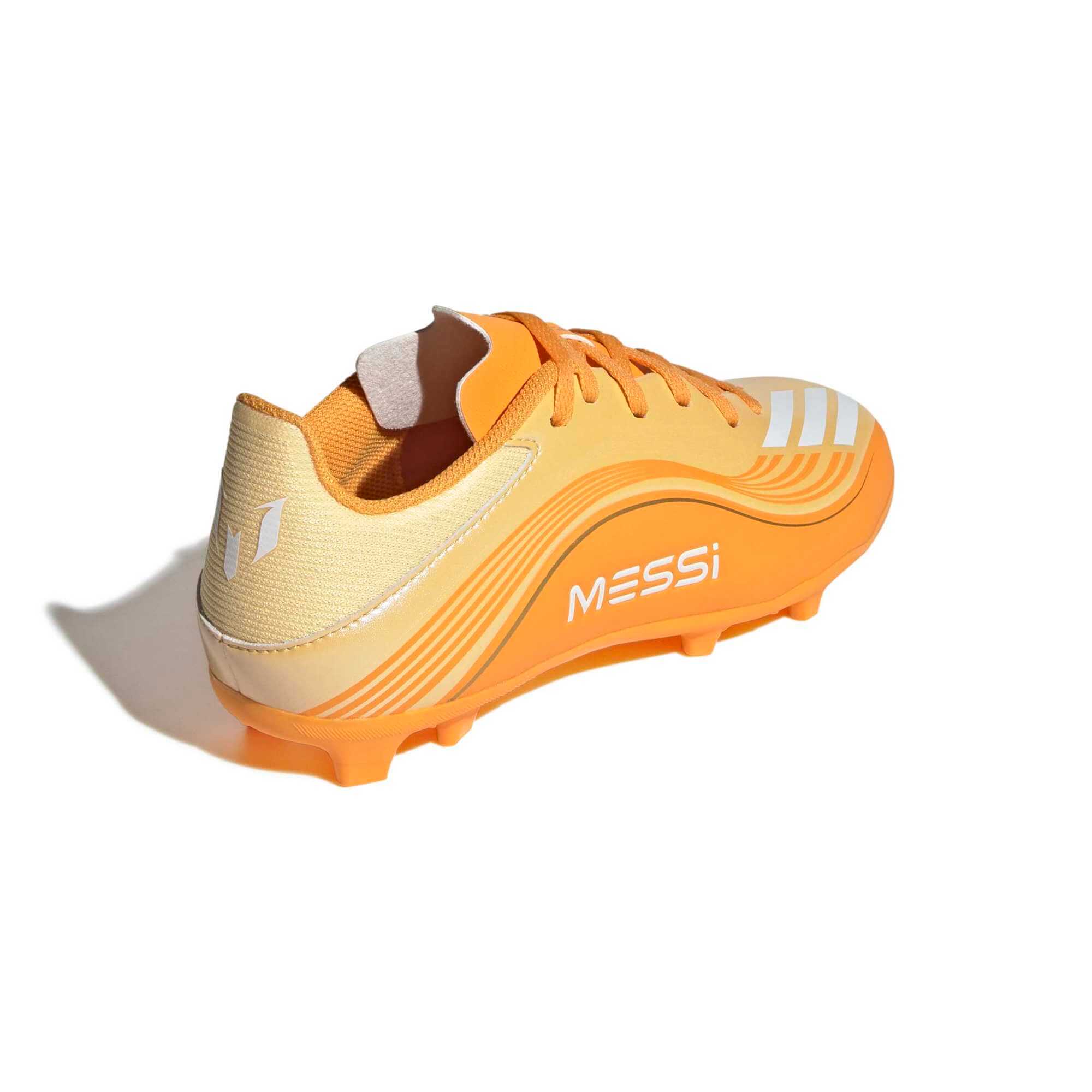 adidas Junior F50 Messi League Firm-Multi Ground Soccer Cleats - Messi Hora Dorada Pack (SP26) (Lateral - Back)