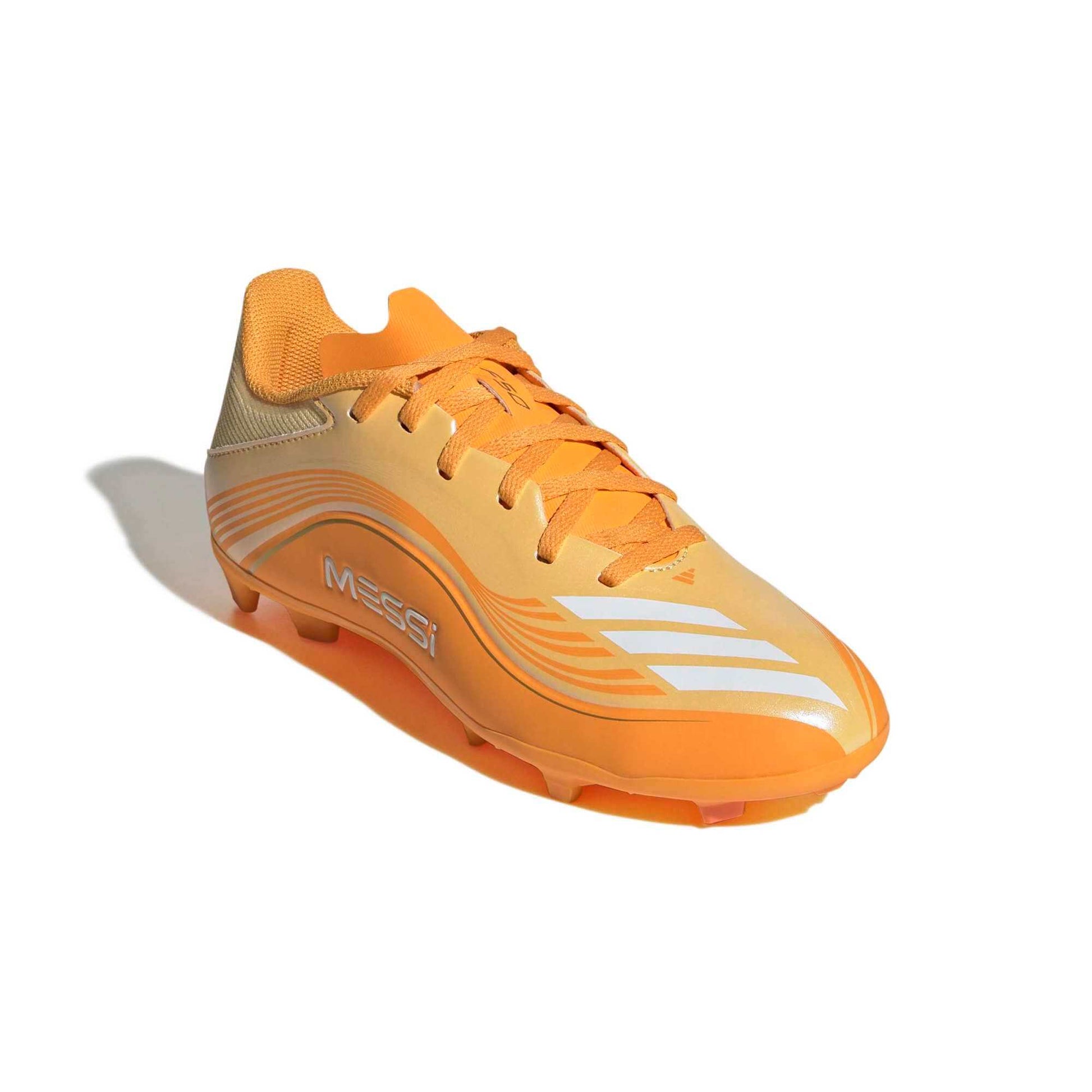 adidas Junior F50 Messi League Firm-Multi Ground Soccer Cleats - Messi Hora Dorada Pack (SP26) (Lateral - Front)