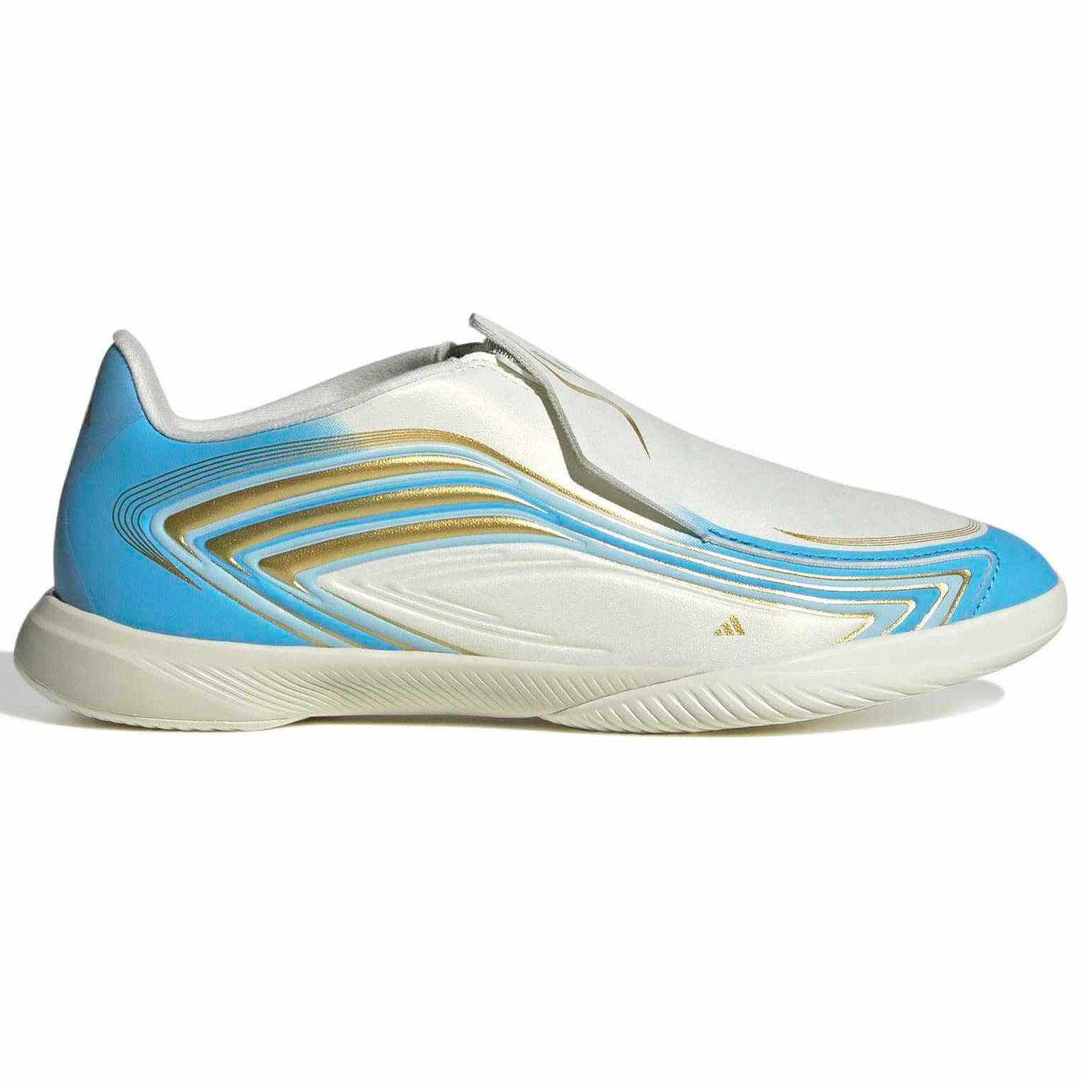 adidas Junior F50 Messi League Laceless Indoor Soccer Shoes - El Ultimo Tango Pack (SP26) (Side 1)