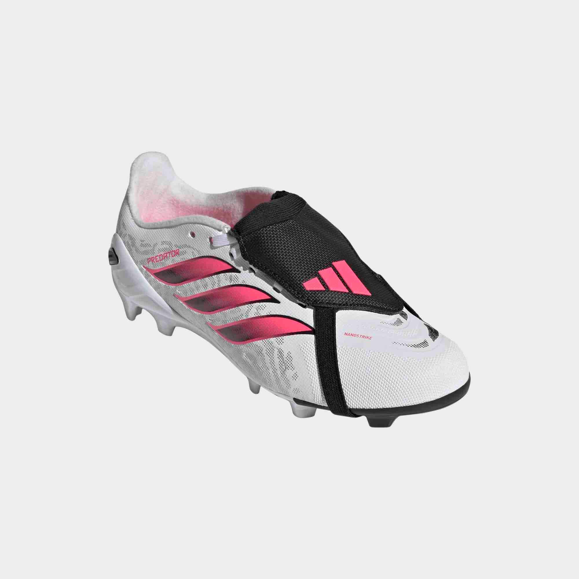 adidas Junior Predator League Fold-Over Tongue Firm Ground Soccer Cleats - Chaos Vs Control Pack (FA26) (Lateral - Front)