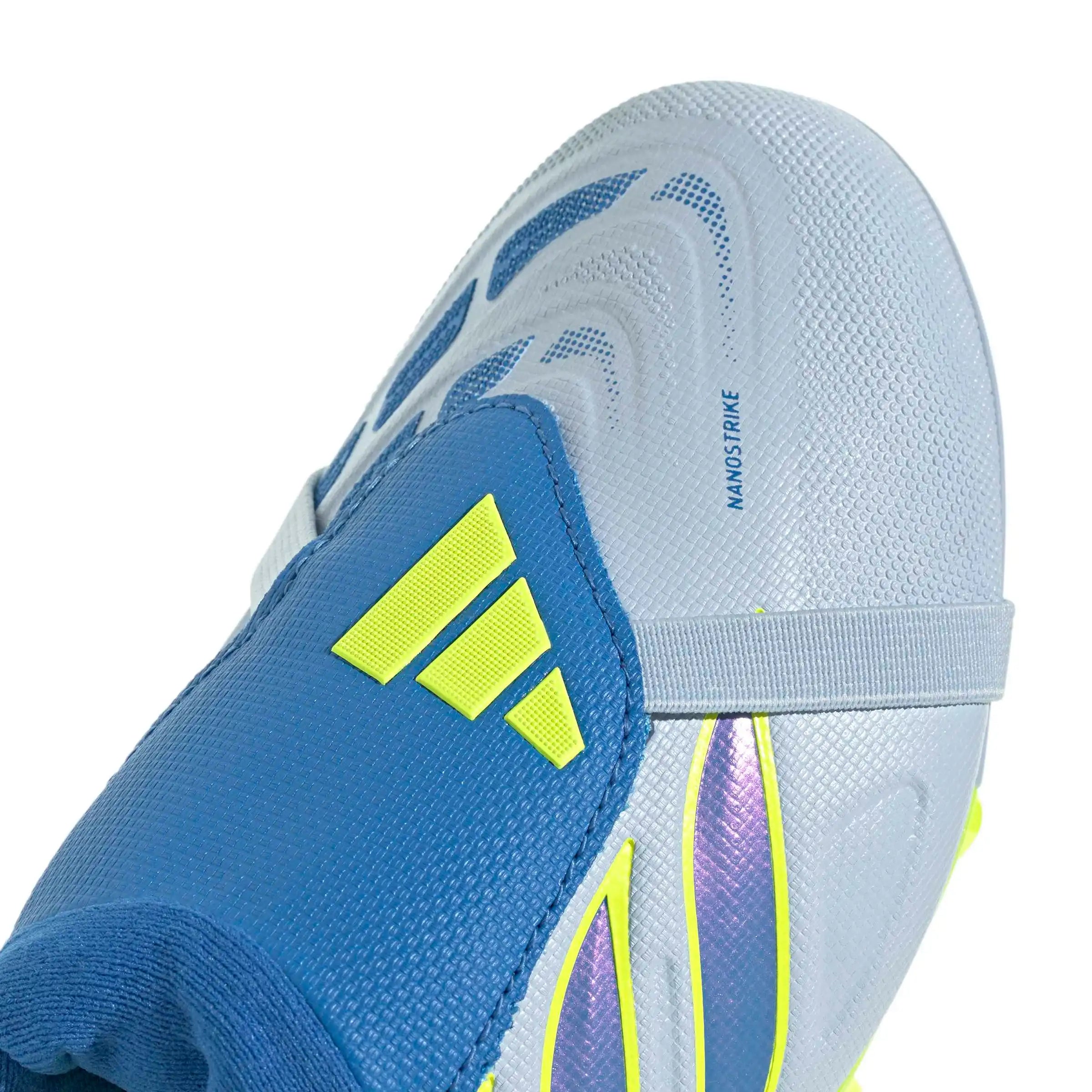 adidas Junior Predator League Fold-Over Tongue Firm Ground Soccer Cleats - Ice Cold Precision Pack (SP26) (Detail 1)