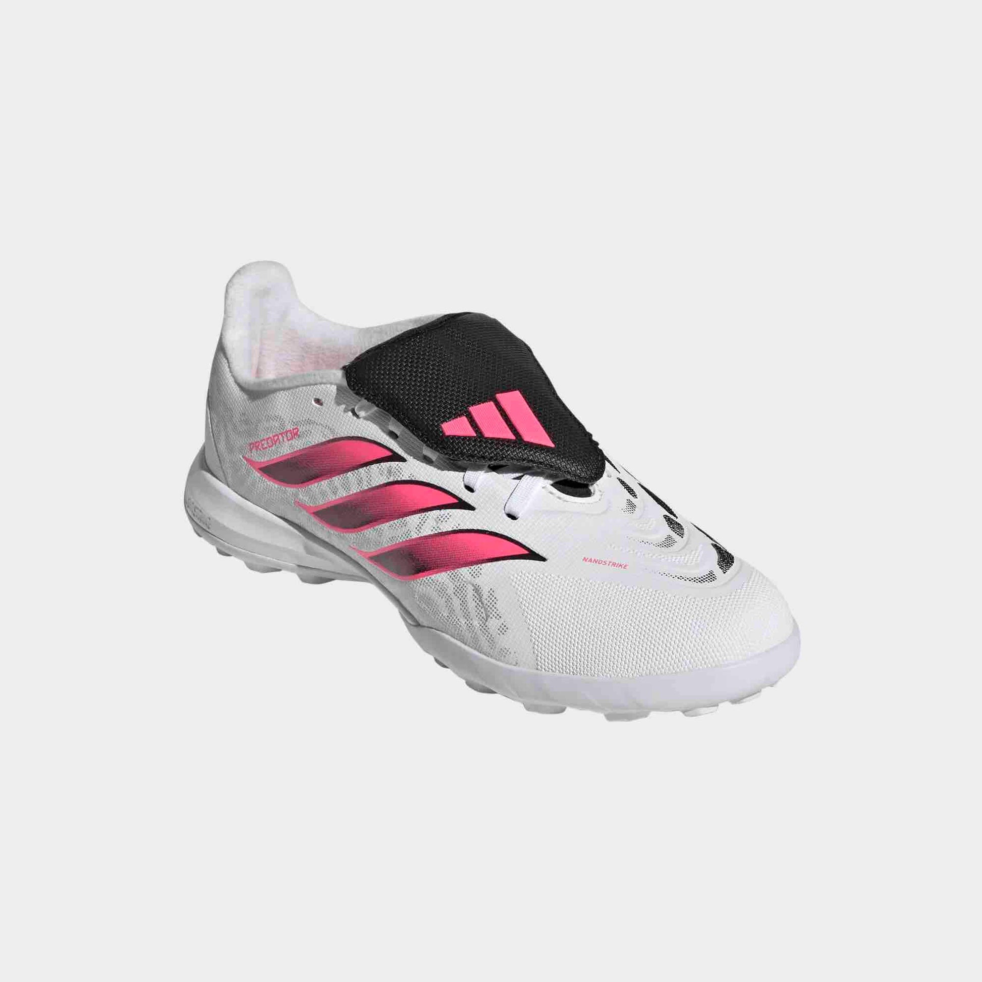 adidas Junior Predator League Fold-Over Tongue Turf Soccer Shoes - Chaos Vs Control Pack (FA26) (Lateral - Front)