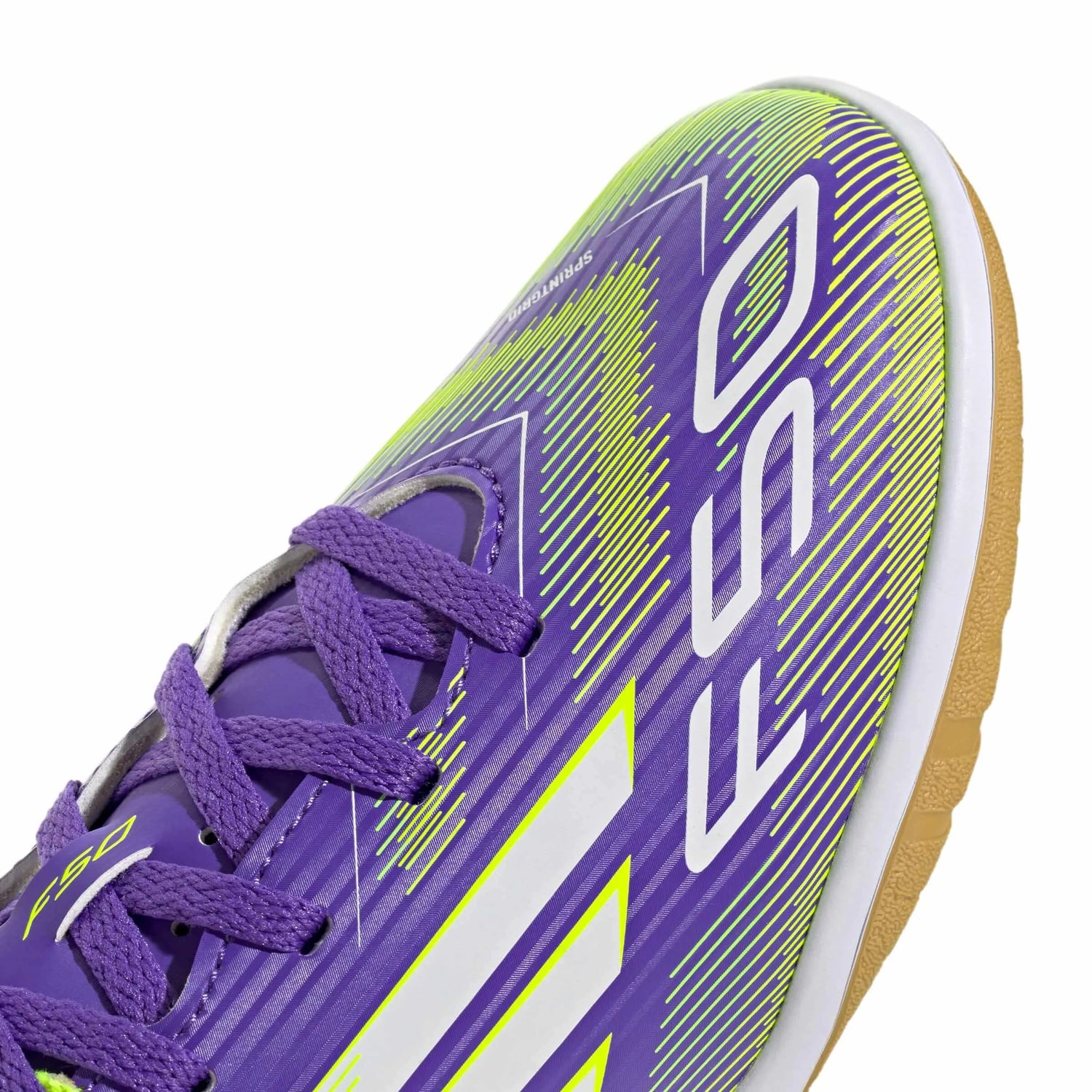 adidas Kid's F50 Club Indoor Soccer Shoes - Radiant Blaze Pack (FA25) (Detail 1)