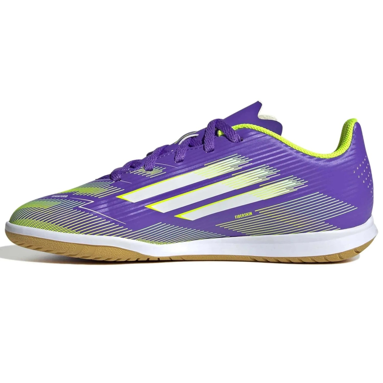 adidas Kid's F50 Club Indoor Soccer Shoes - Radiant Blaze Pack (FA25) (Side 2)