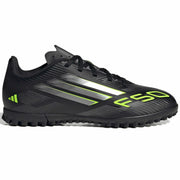 adidas Kid's F50 Club Turf Soccer Shoes - Electric Stealth Pack (FA25) (Side 1)