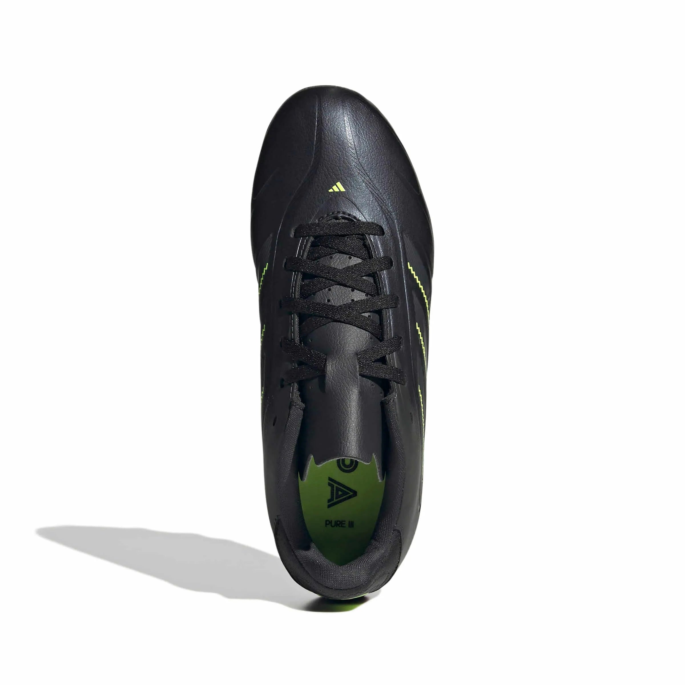 adidas Kids Copa Pure III Club Firm-Multi Ground Soccer Cleats - Electric Stealth Pack (FA25) (Top)