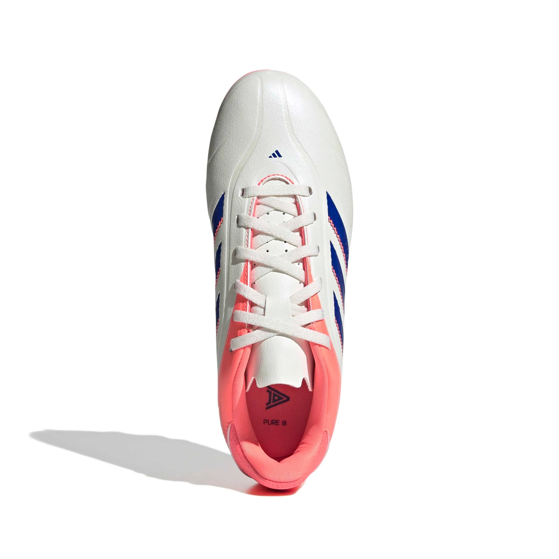 adidas Kids Copa Pure III Club Firm/Multi Ground Soccer Cleats - Coral Blaze Pack (FA25) (Top)