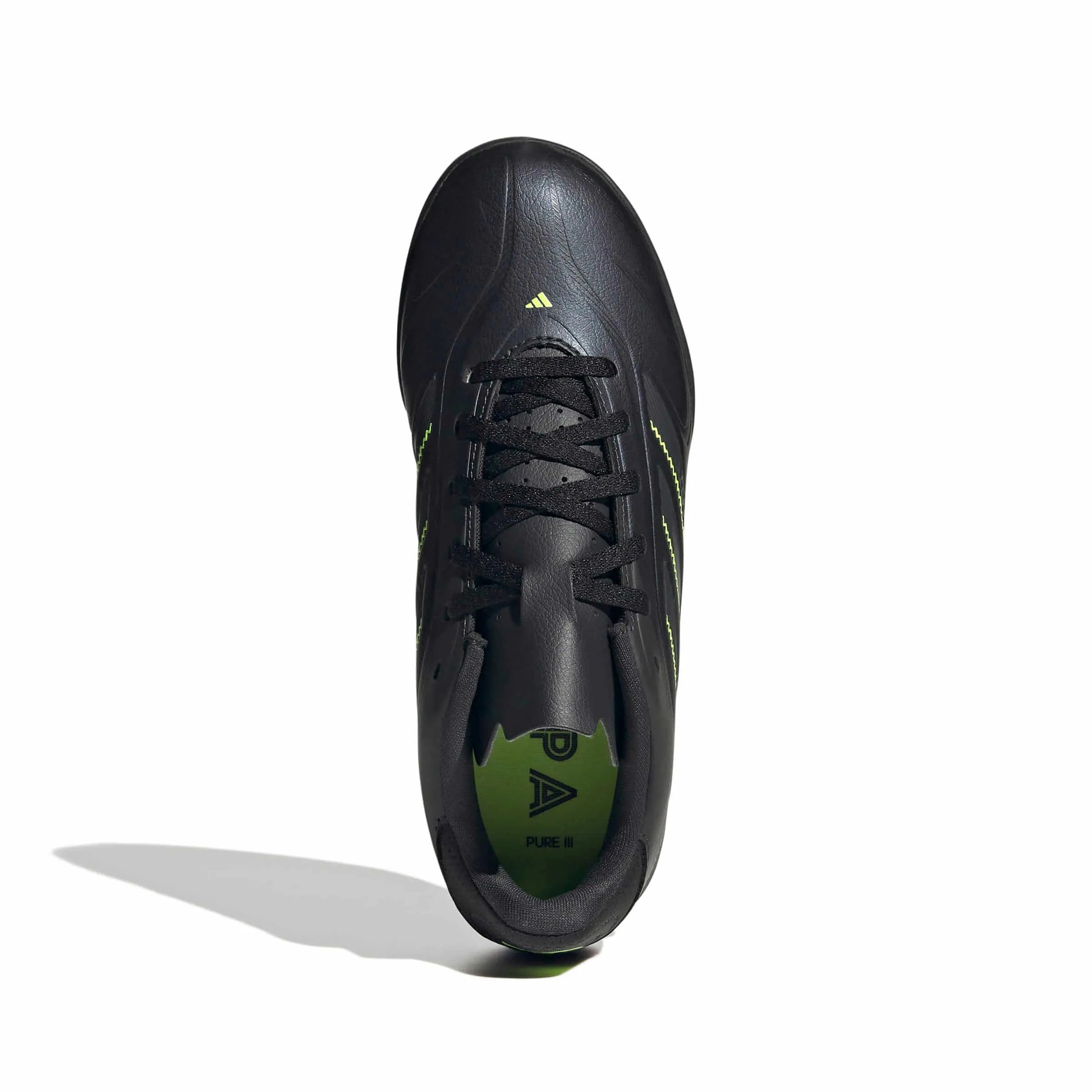 adidas Kids Copa Pure III Club Indoor Soccer Shoes - Electric Stealth Pack (FA25) (Top)