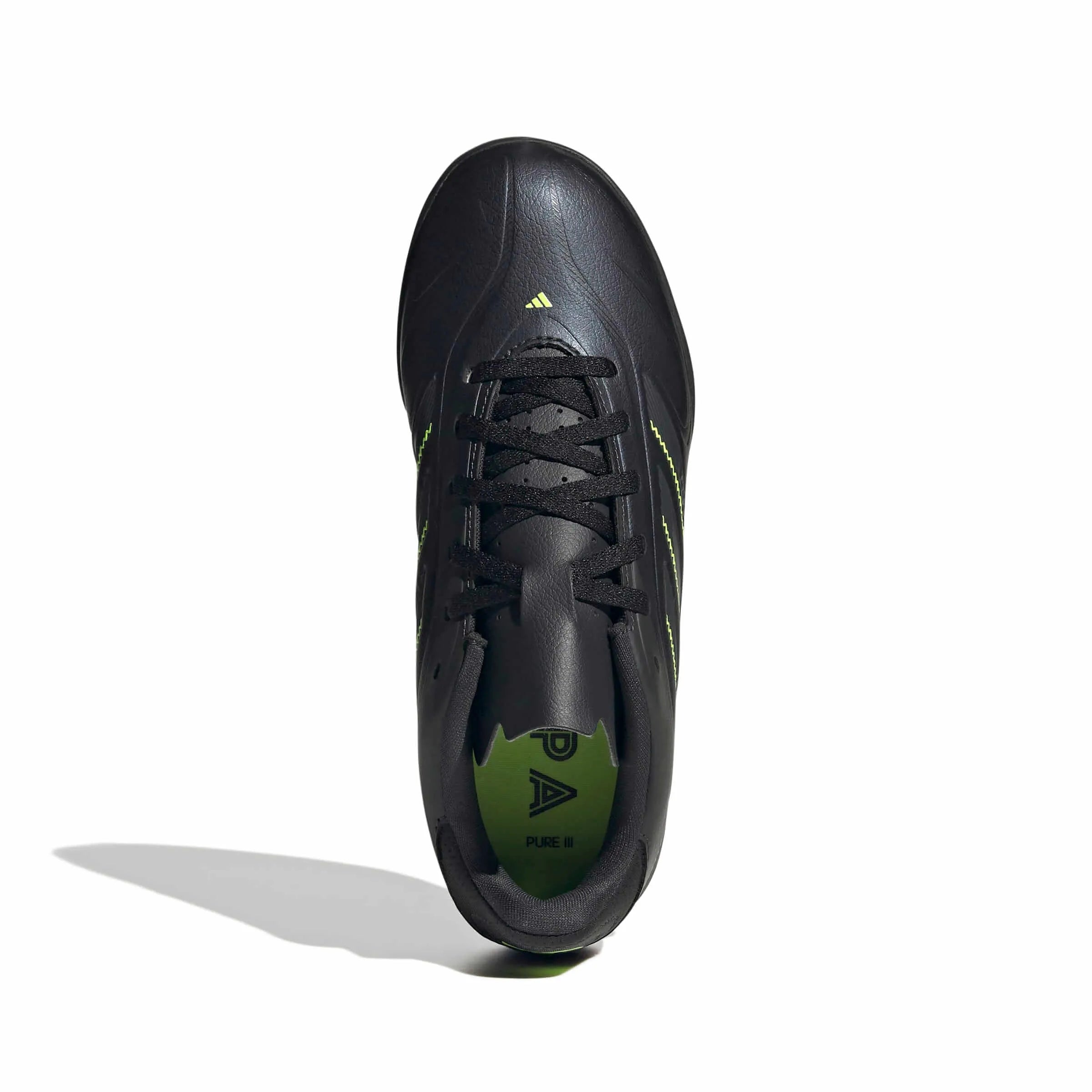 adidas Kids Copa Pure III Club Indoor Soccer Shoes - Electric Stealth Pack (FA25) (Top)