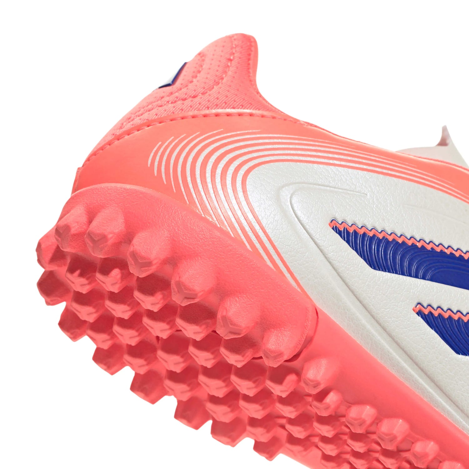 adidas Kids Copa Pure III Club Turf Soccer Shoes - Coral Blaze Pack (FA25) (Detail 2)