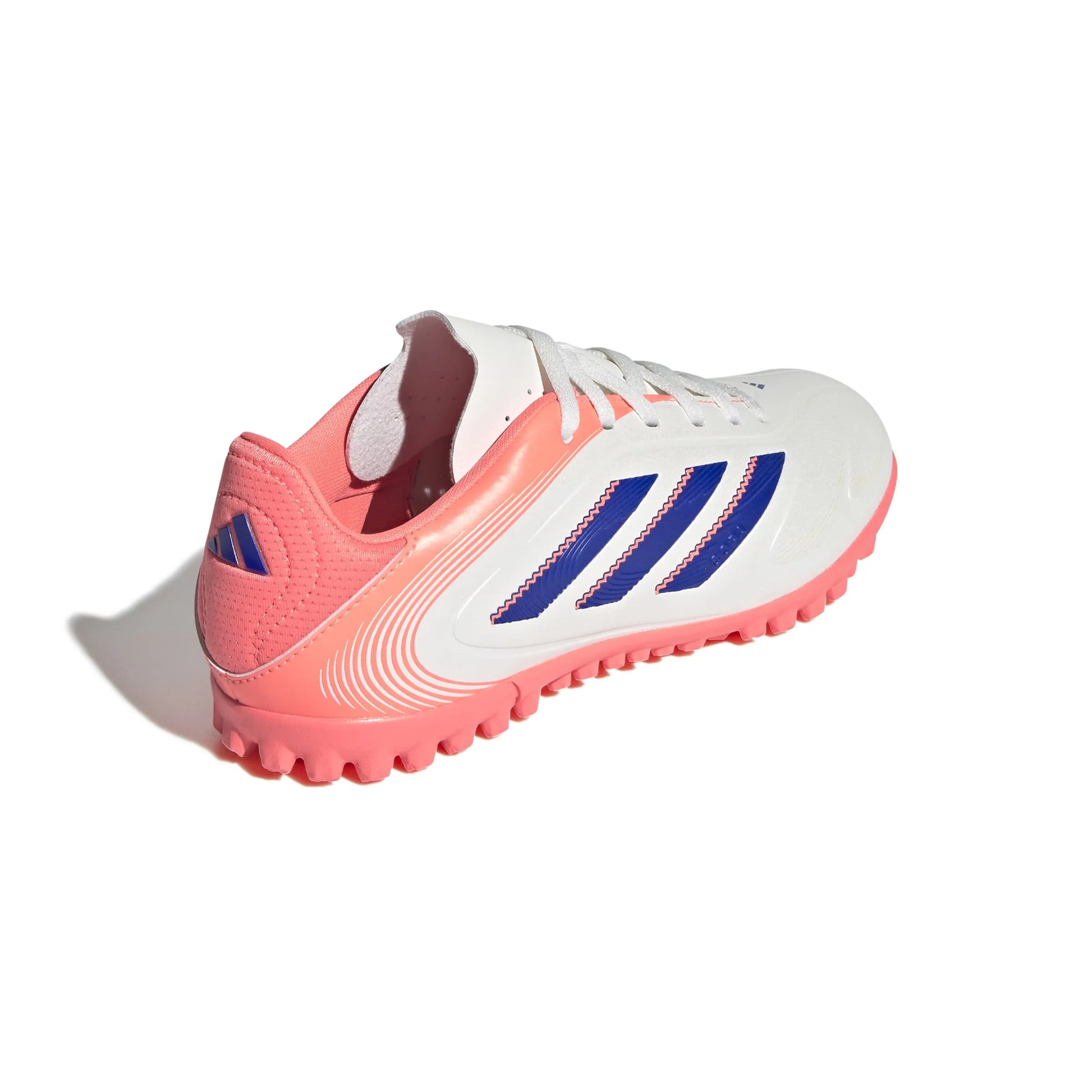 adidas Kids Copa Pure III Club Turf Soccer Shoes - Coral Blaze Pack (FA25) (Lateral - Back)