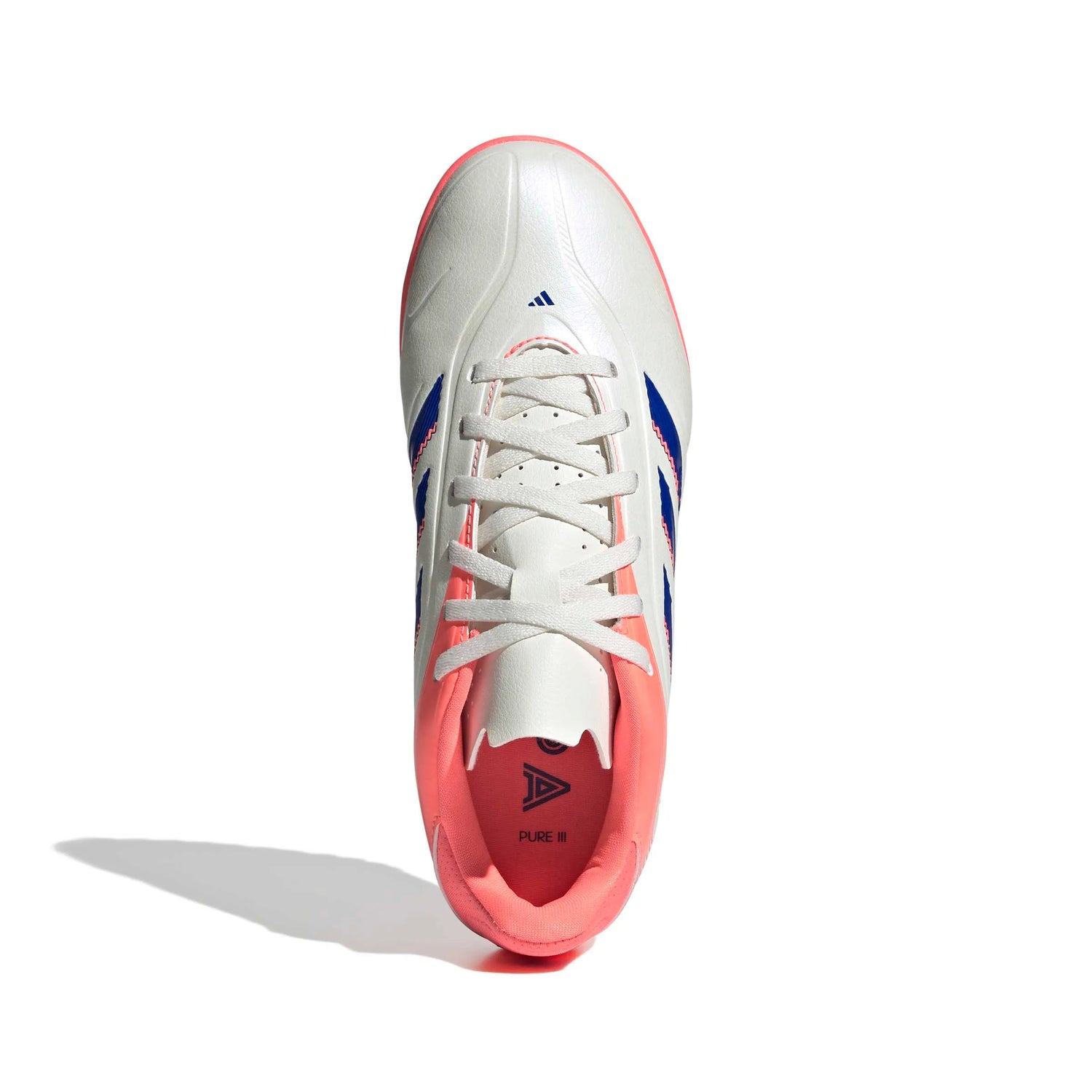 adidas Kids Copa Pure III Club Turf Soccer Shoes - Coral Blaze Pack (FA25) (Top)