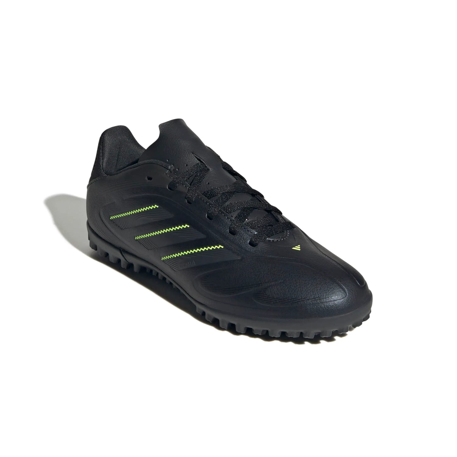 adidas Kids Copa Pure III Club Turf Soccer Shoes - Electric Stealth Pack (FA25) (Lateral - Front)