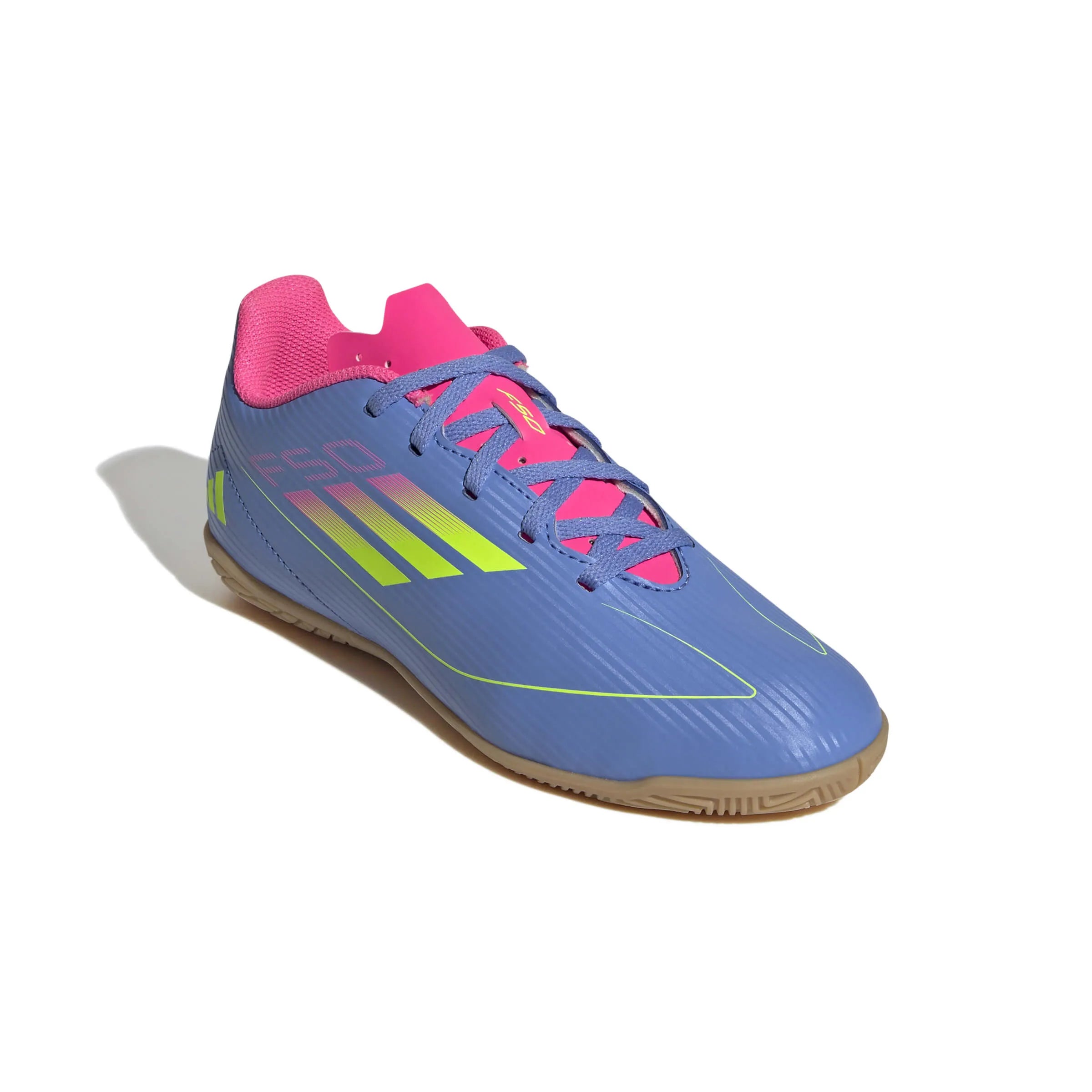 adidas Kids F50 Club Indoor Soccer Shoes - Celestial Victory Pack (SP25) (Lateral - Front)