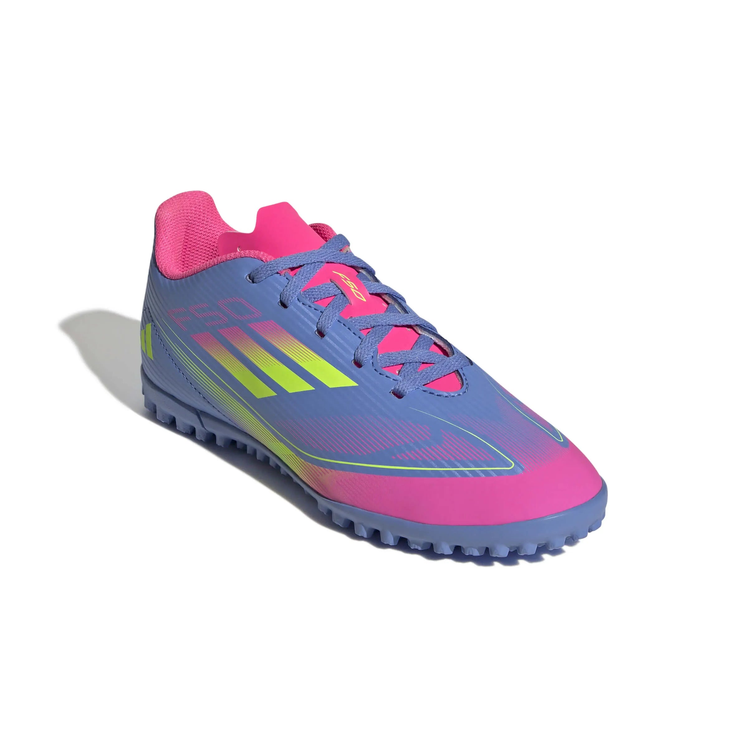 adidas Kids F50 Club Turf Soccer Shoes - Celestial Victory Pack (Lateral - Front)