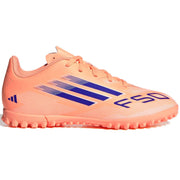adidas Kids F50 Club Turf Soccer Shoes - Coral Blaze Pack (FA25) (Side 1)